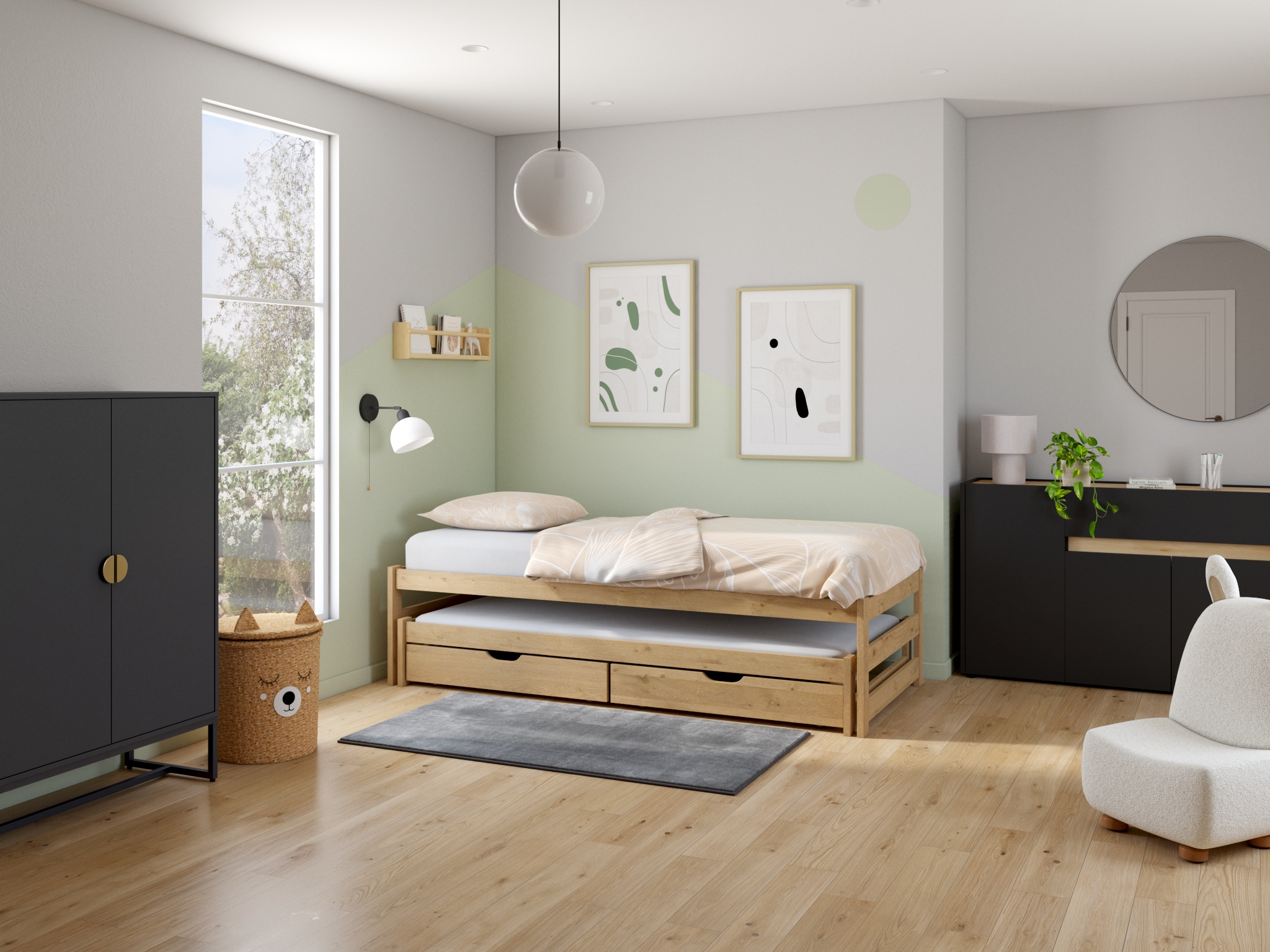 LeGer Home by Lena Gercke Tischleuchte »Kathleen Cordleuchte« 1 Stk. Cordstoff, H 30 cm, Ø 23 cm, E27, Cord, Stoffleuchte, Tischlampe