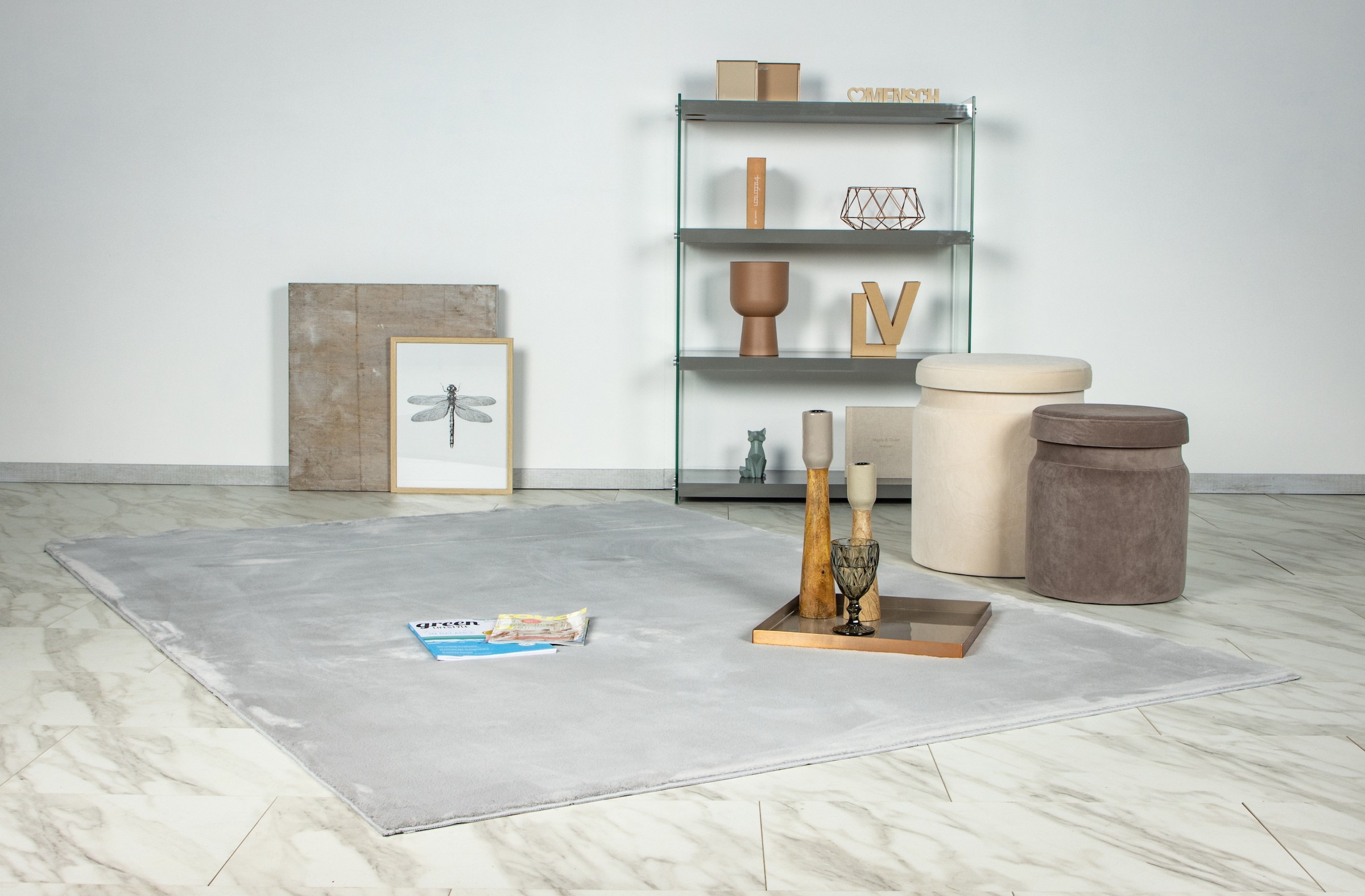 Kayoom Teppich »Surfacer 225« rechteckig 12 mm Höhe weicher Kurzflor, Wohnzimmer
