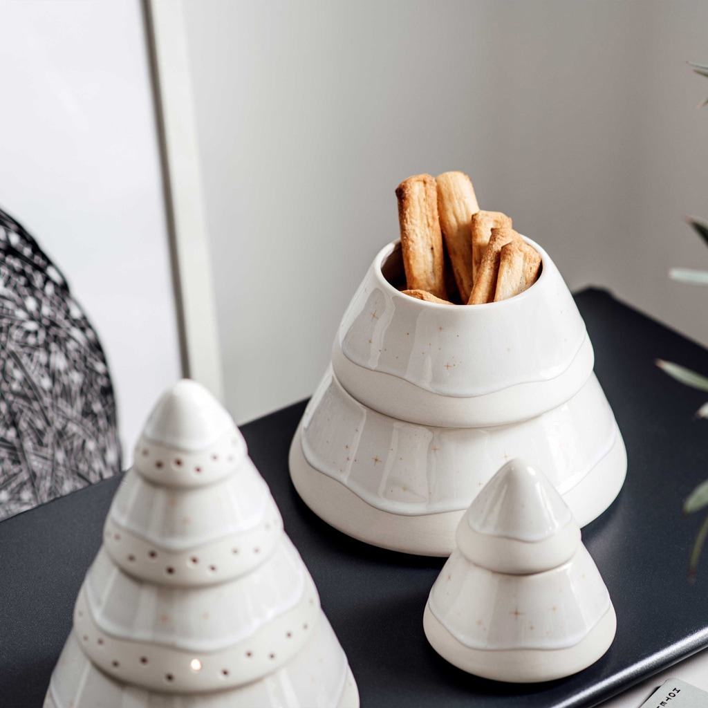 like. by Villeroy & Boch Vorratsdose »Dose Baum Winter Glow ø 18,8 cm beige«, (1 tlg.)
