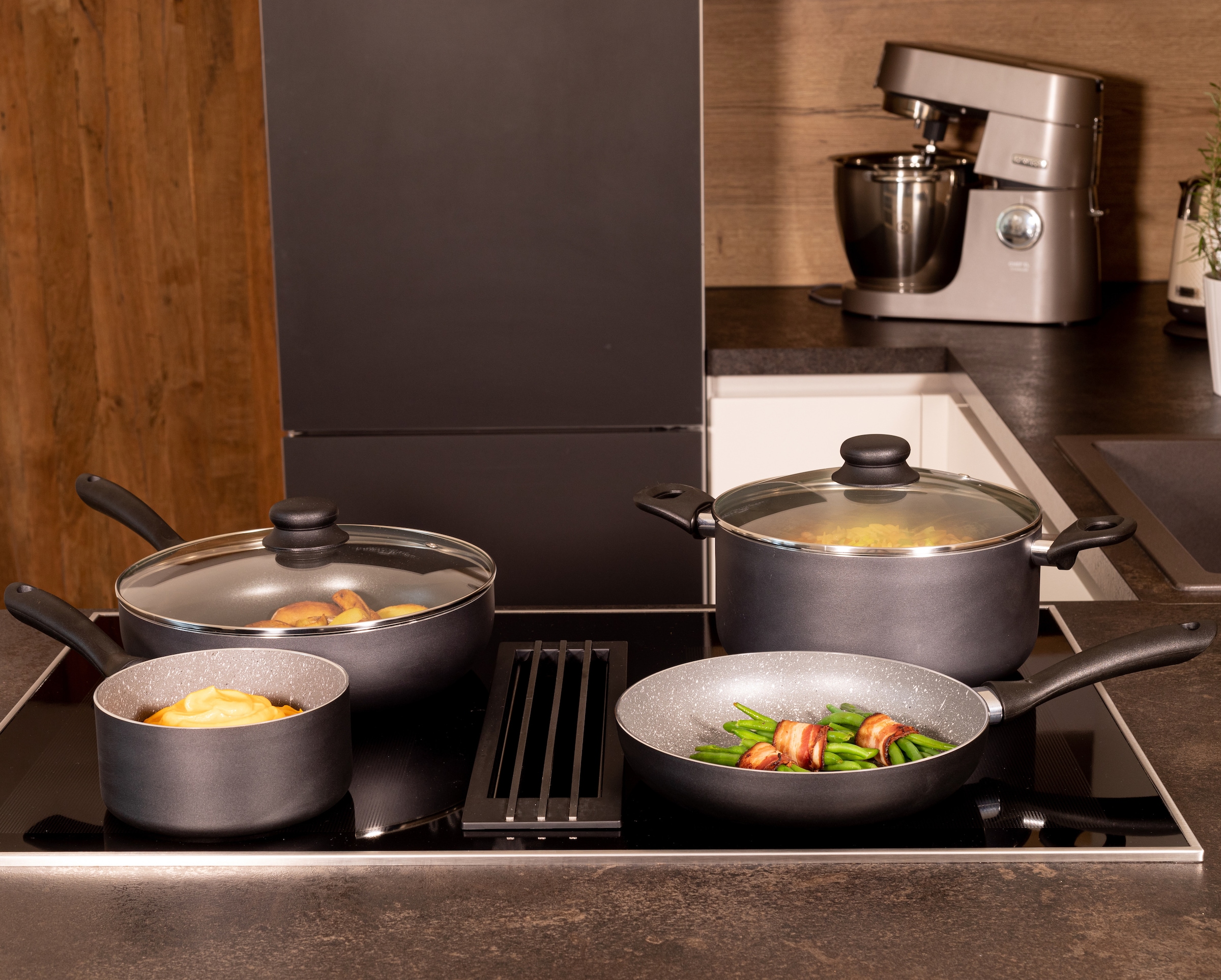 MÄSER Topf-Set »Kochtopf-Set Izar, Aluminium« Set, 6 Stk. tlg. Aluminium