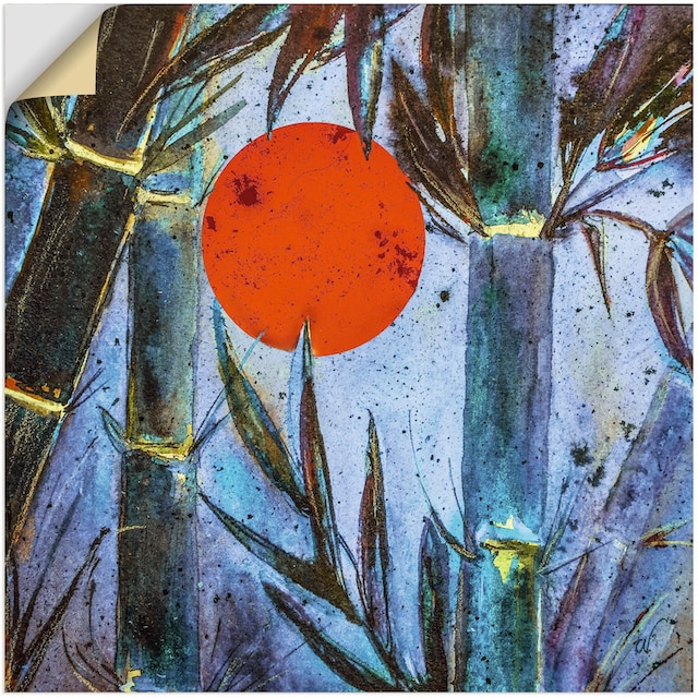 Artland Wandbild »Bambus im blauen Licht«, Arrangements, (1 St.), als  Alubild, Leinwandbild, Wandaufkleber oder Poster in versch. Größen  bestellen | BAUR
