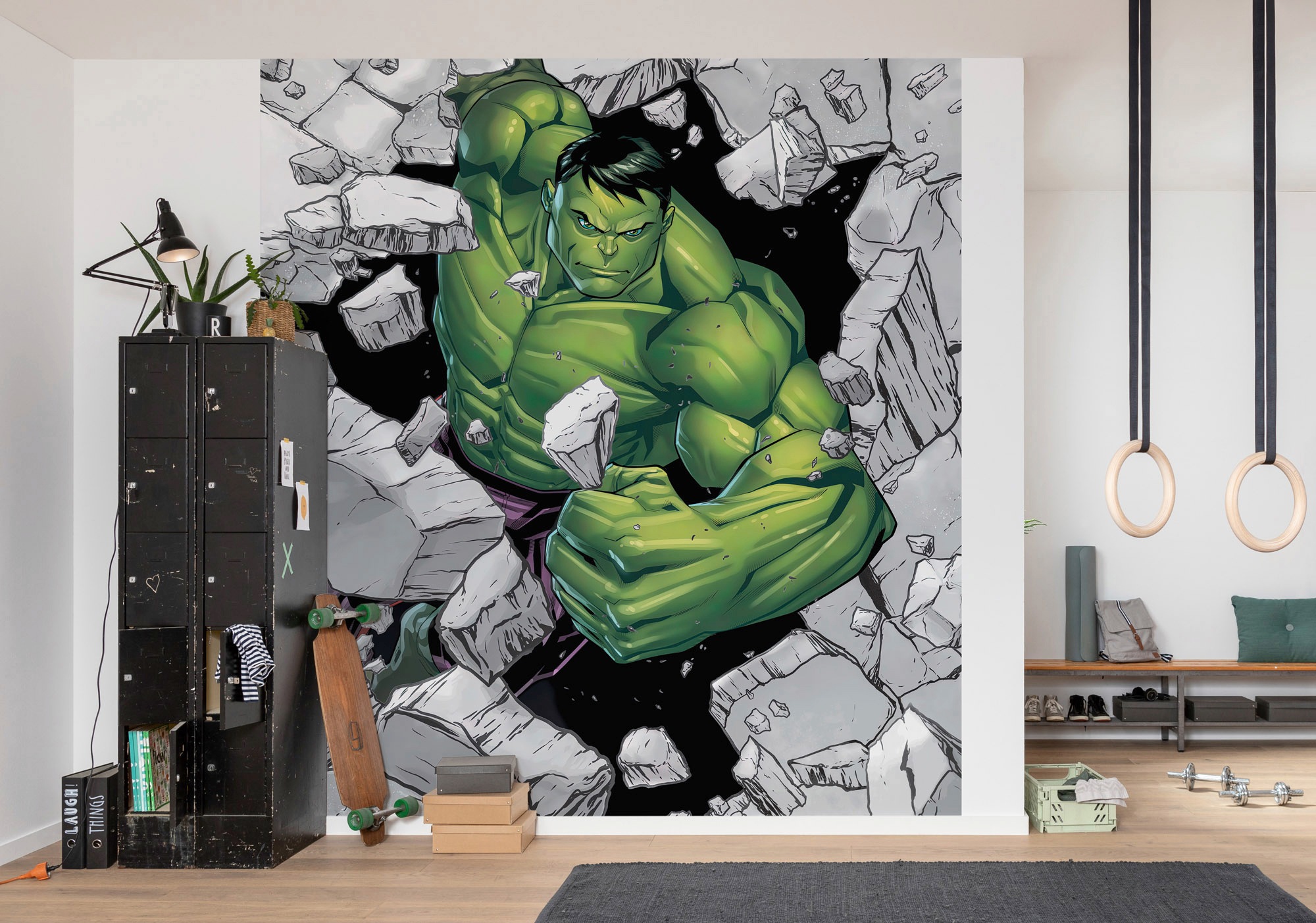 Komar Vliestapete "Digitaldruck Vlies - Hulk Breaker - Größe 250 x 280 cm" bedruckt glatt Kinderzimmer