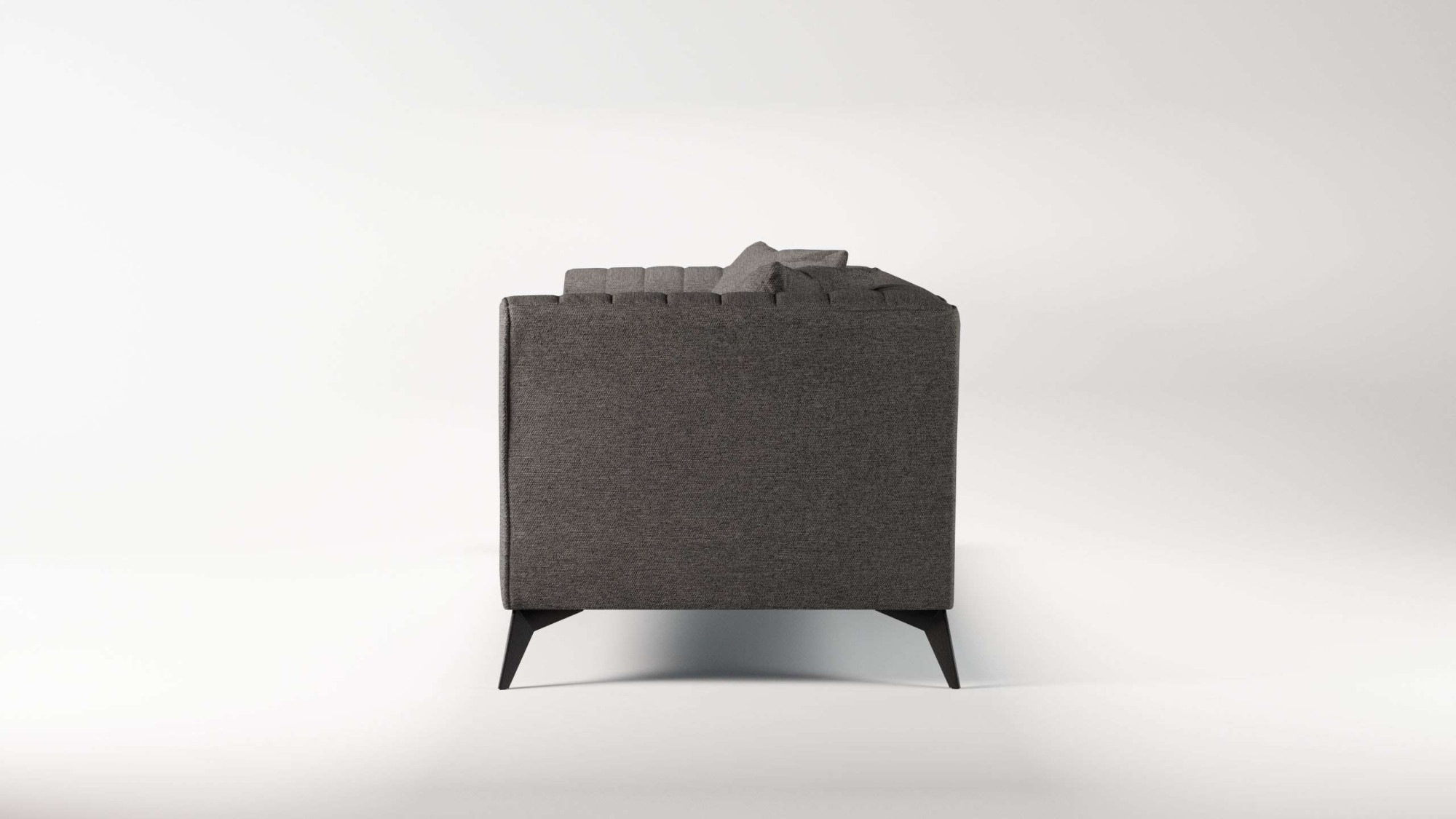 Places of Style 4-Sitzer »MATTHEW elegantes Designsofa, Maße B/T/H: 231/86/74 cm«, XXL, Steppung im Rücken, lose Sitzkissen, incl 2. Zierkissen
