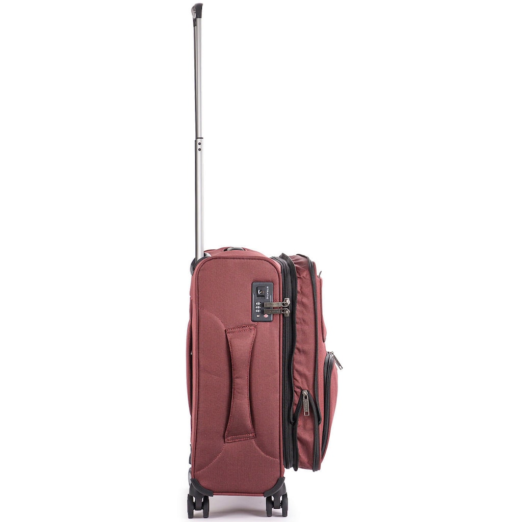 Stratic Weichgepäck-Trolley »Bendigo Light + S, redwine«, 4 Rollen