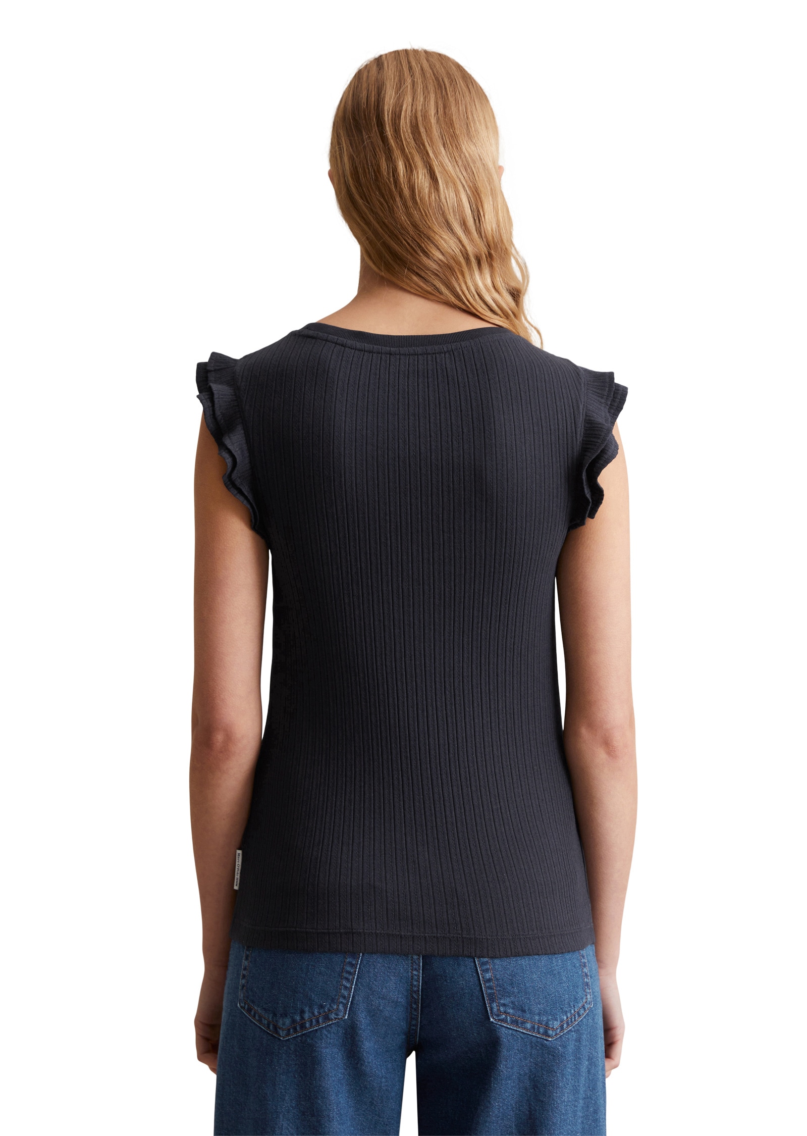 Marc O'Polo DENIM T-Shirt »aus modernem Ribbjersey«