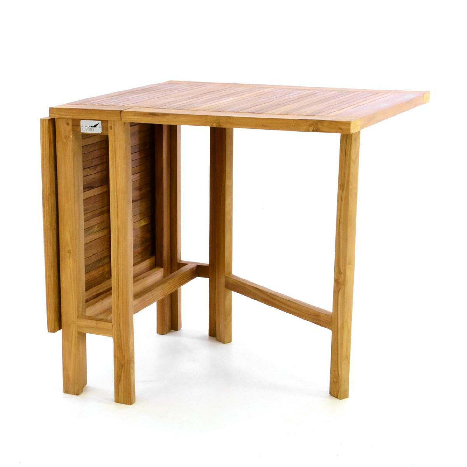 VCM Gartentisch »Balkontisch Gartentisch Tisch Klapptisch Holz Teak«