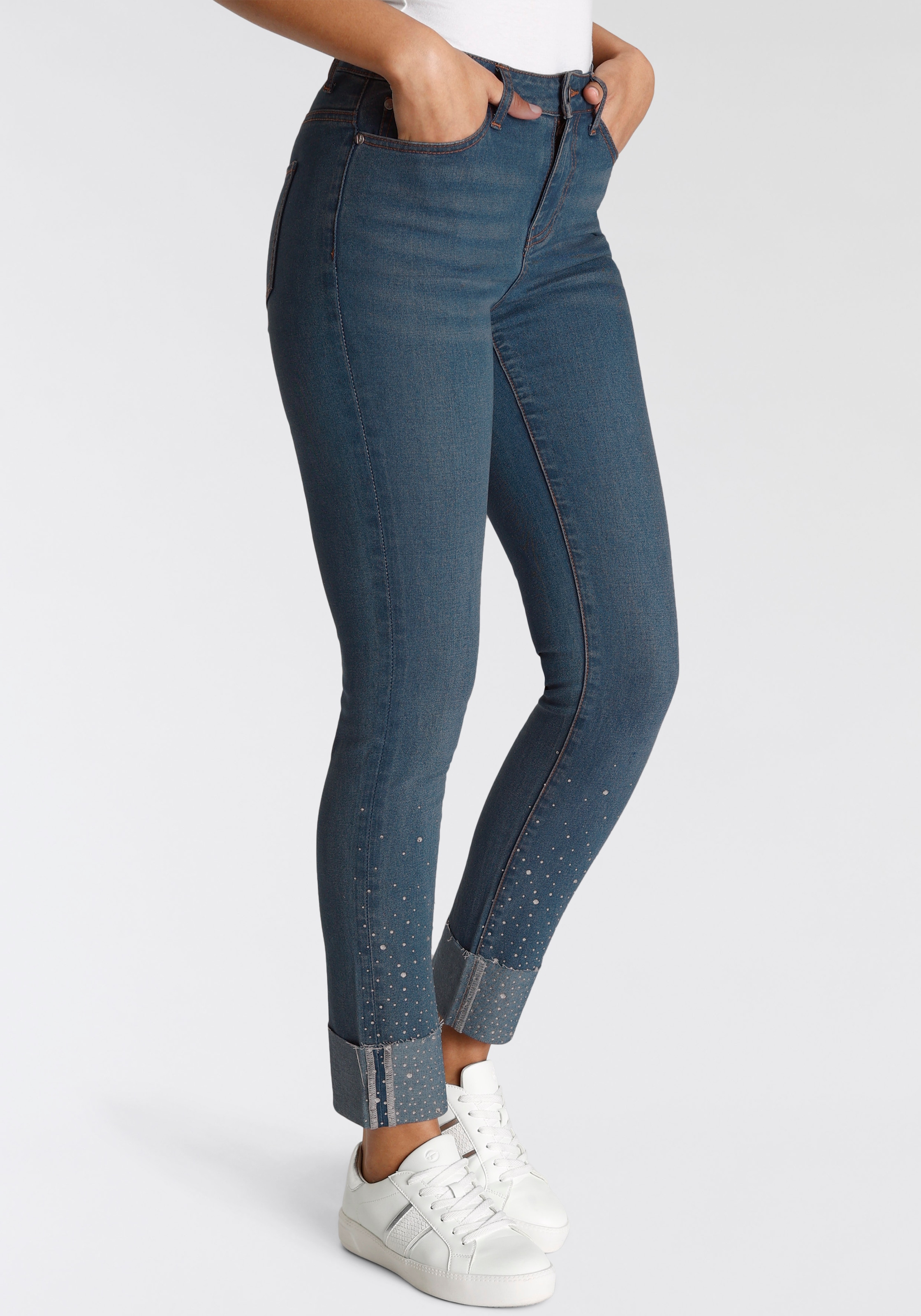 Bruno Banani 7/8-Jeans, Glitzer-Details  NEUE KOLLEKTION