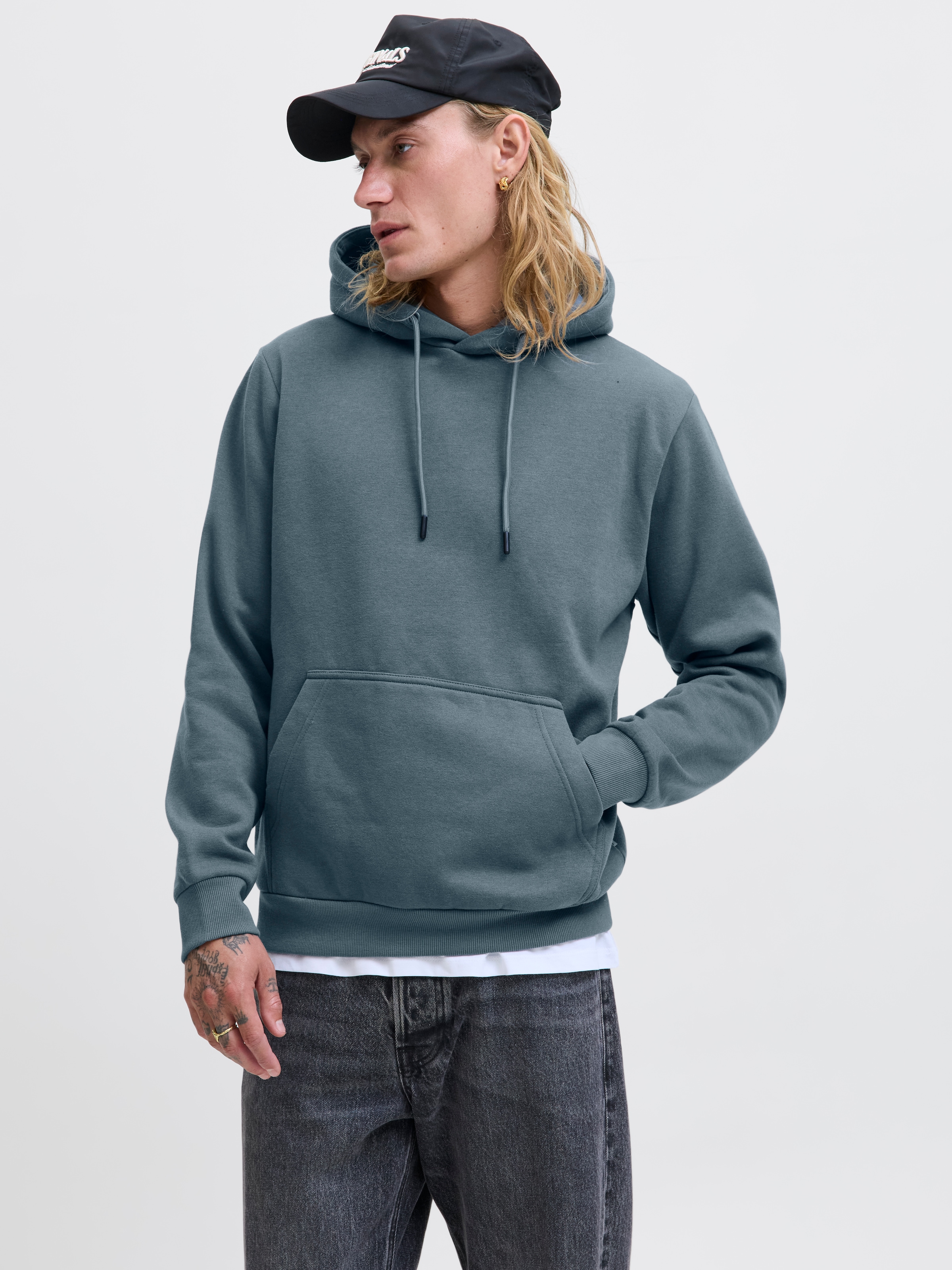 Jack & Jones Kapuzensweatshirt "JJEBRADLEY SWEAT HOOD NOOS", mit Känguru Ta günstig online kaufen