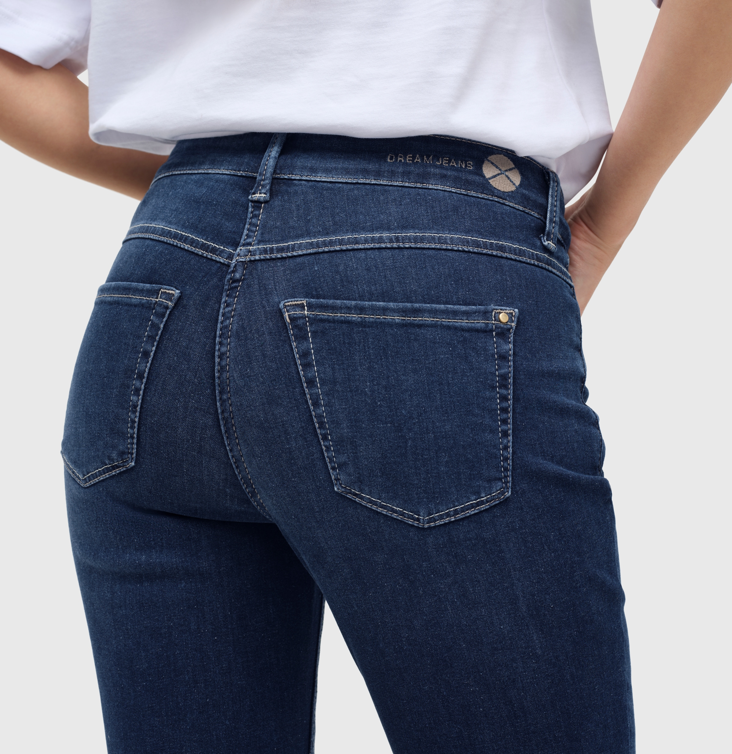 MAC 7/8-Jeans »Dream Chic«, verkürzte Form mit Reißverschluss