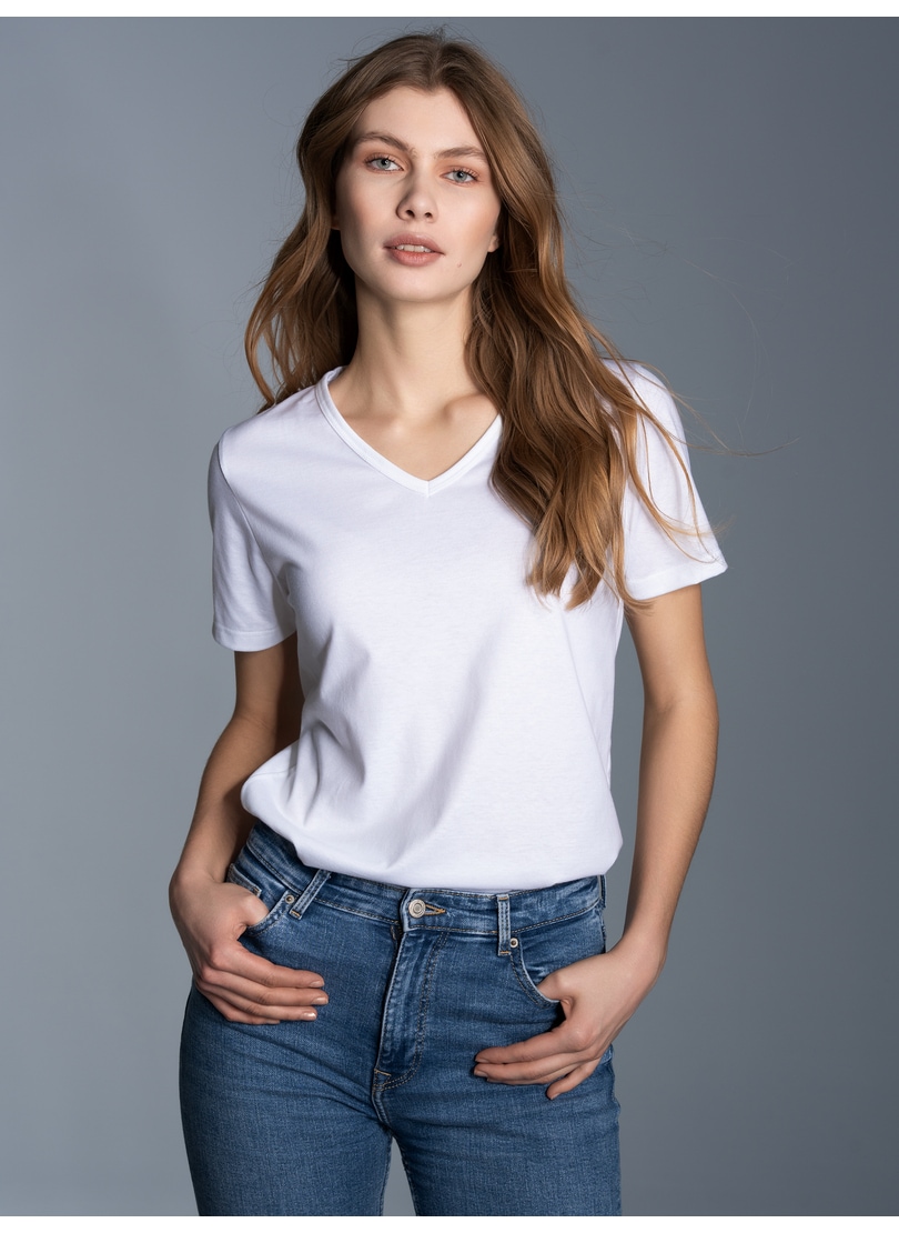 Trigema T-Shirt "TRIGEMA V-Shirt Slim Fit" 1 Stk.