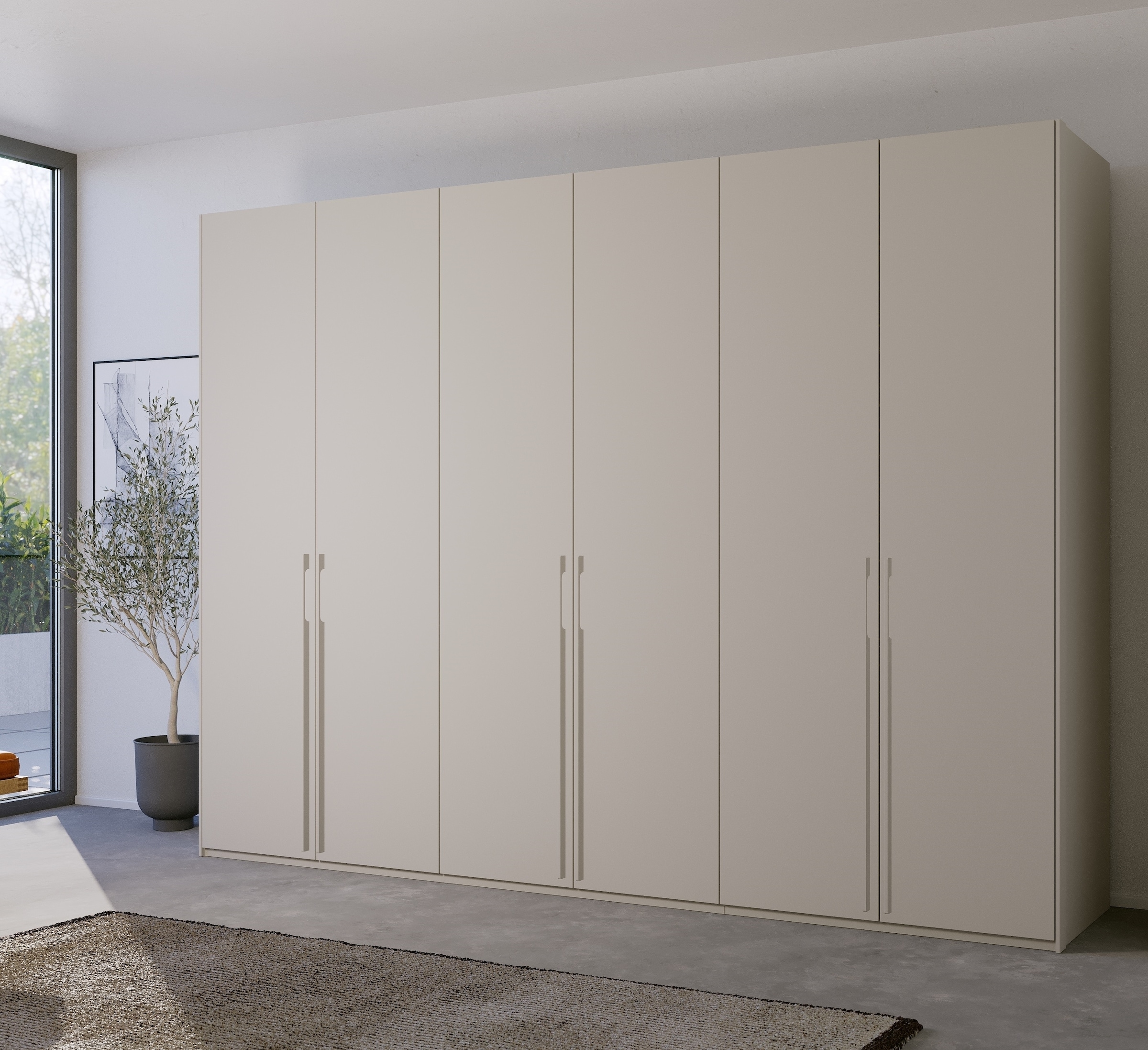 rauch Drehtürenschrank »Skat Pure«, mit eleganten Griffstangen und praktischer Innenausstattung