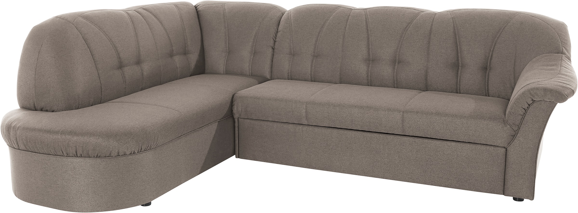 Thumbnail - DOMO collection Ecksofa "Pegnitz, elegante Rückensteppung, zeitlose Formensprache, L-Form", wahlweise mit Bettfunktion