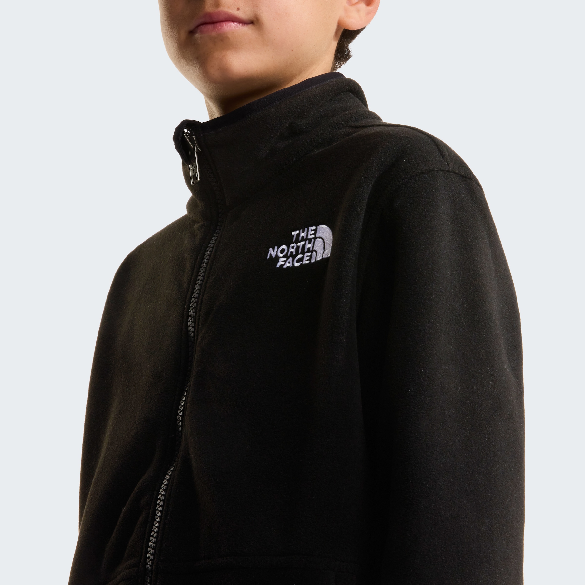 The North Face Fleecejacke »TEEN GLACIER FZ ZIP IN JACKET« mit Zip-In-Funktion, weiches Material, aus Polyester, normaler Schnitt