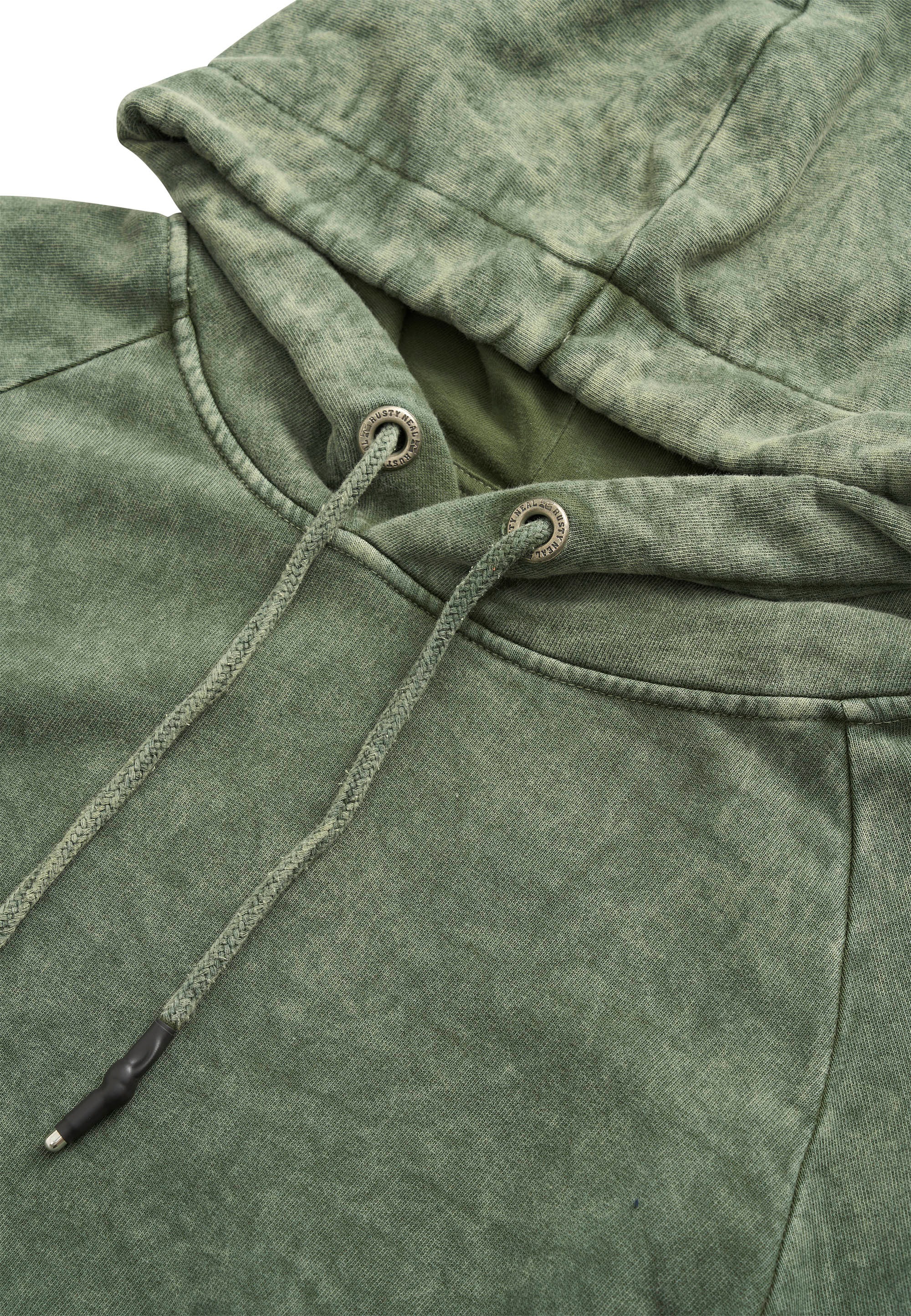 Rusty Neal Kapuzensweatshirt, in verwaschenem Design