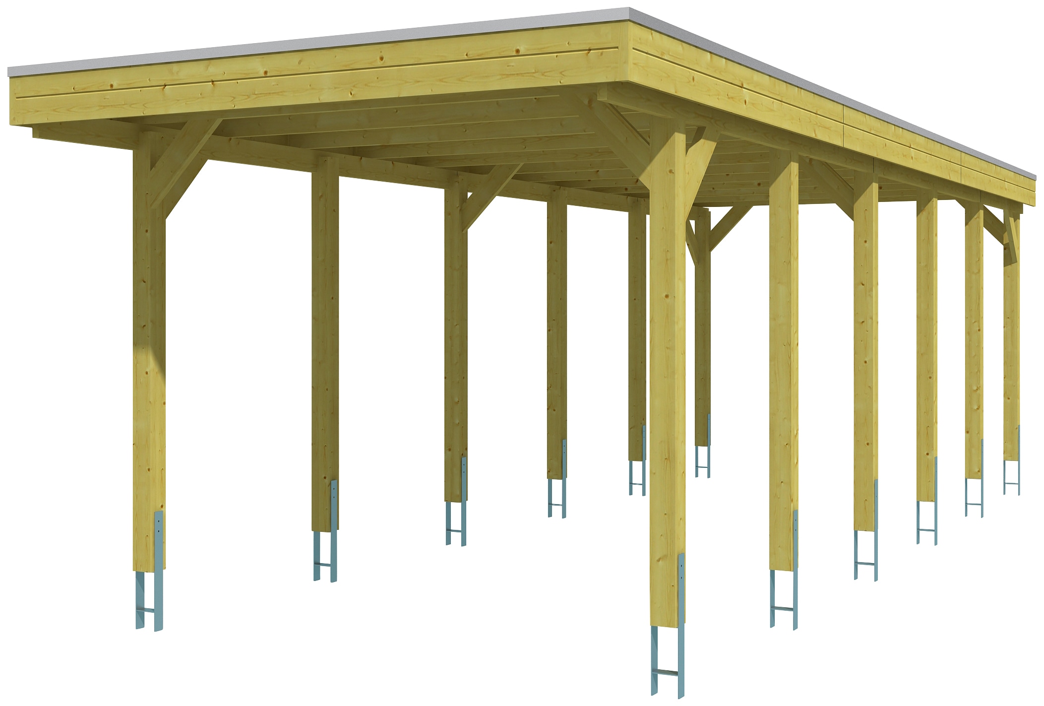 Skanholz Einzelcarport »Friesland«, 270 cm, grün