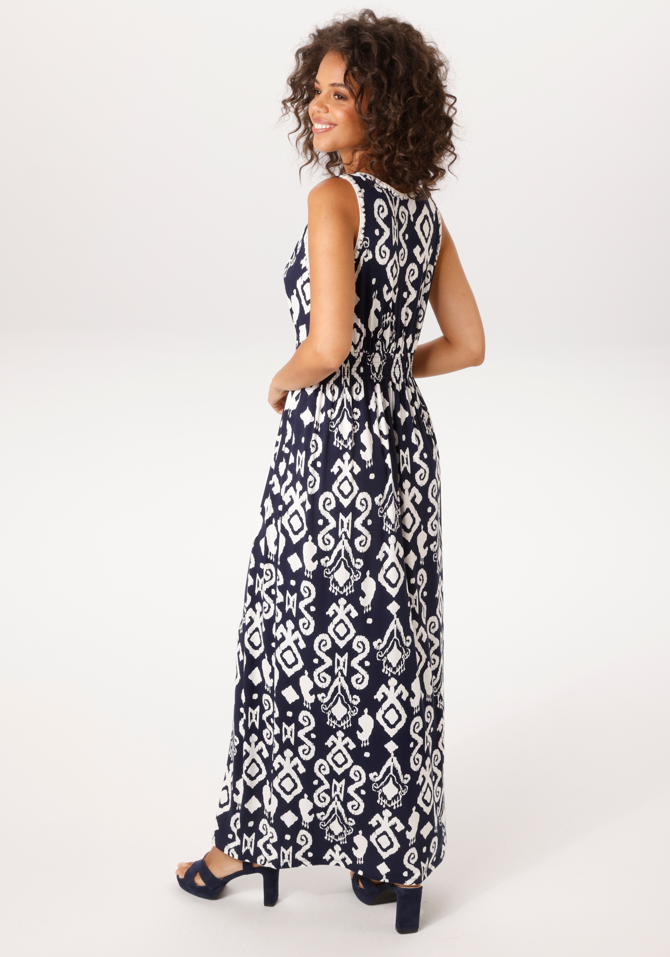 Aniston CASUAL Sommerkleid mit fantasievollem, grafischen Druck - NEUE KOLL günstig online kaufen