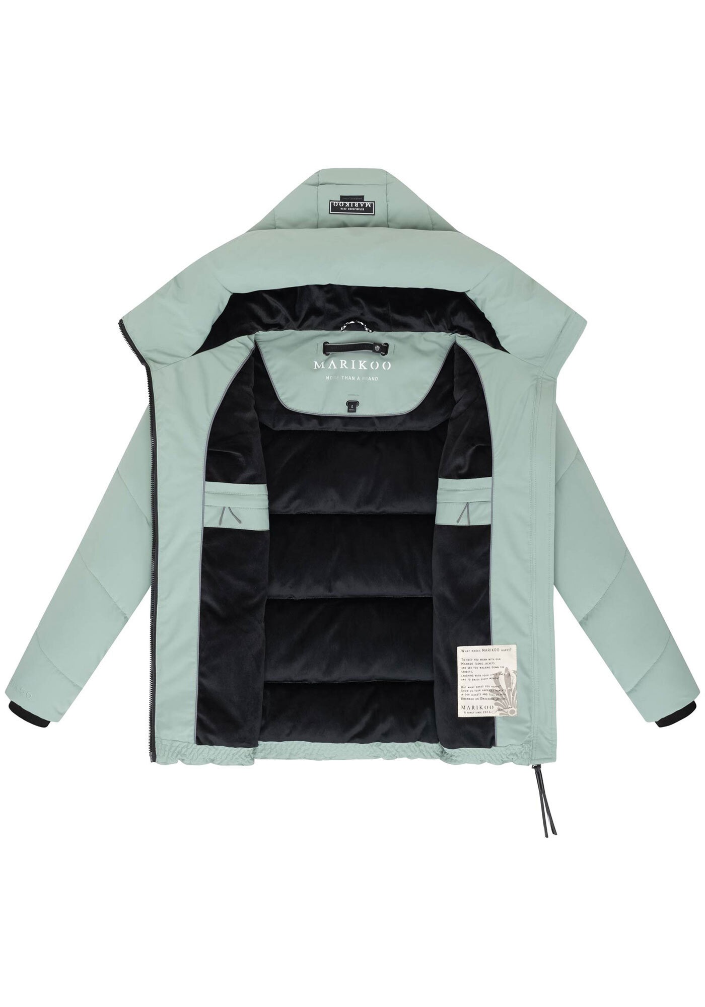 Marikoo Winterjacke »Kuscheltatze«, mit extra hohem Kragen