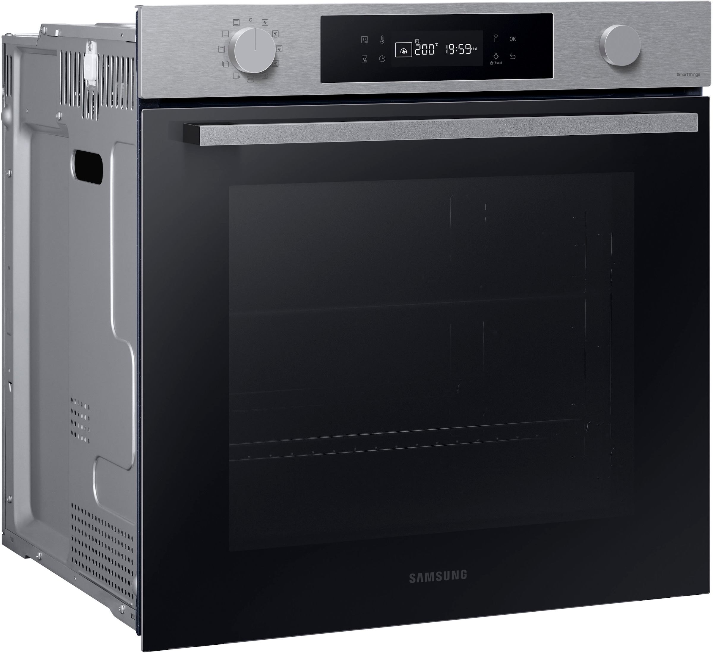 Samsung Einbaubackofen NV7400B »NV7B41307AS«, Pyrolyse-Selbstreinigung, Raumwunder - XXL-Innenraum mit 76L, langsam schließender Tür und WiFi