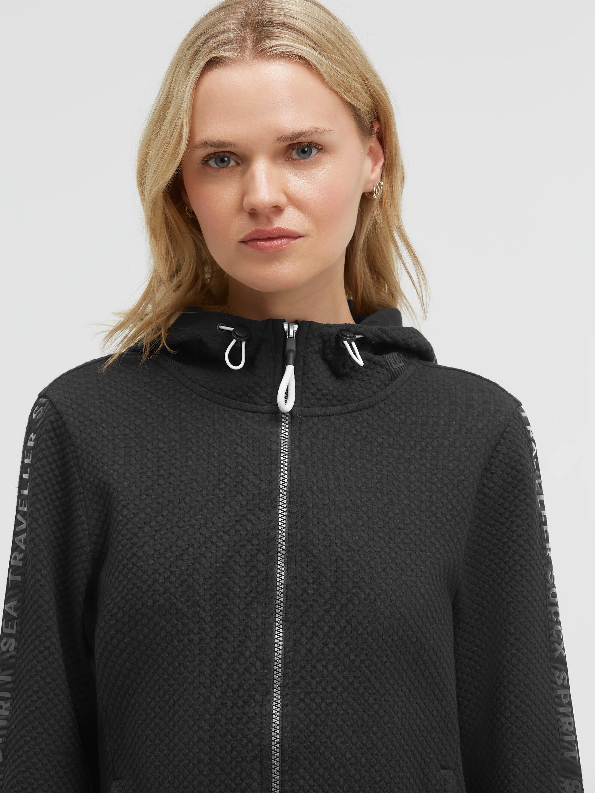 SOCCX Kapuzensweatjacke mit verstellbarer Kapuze