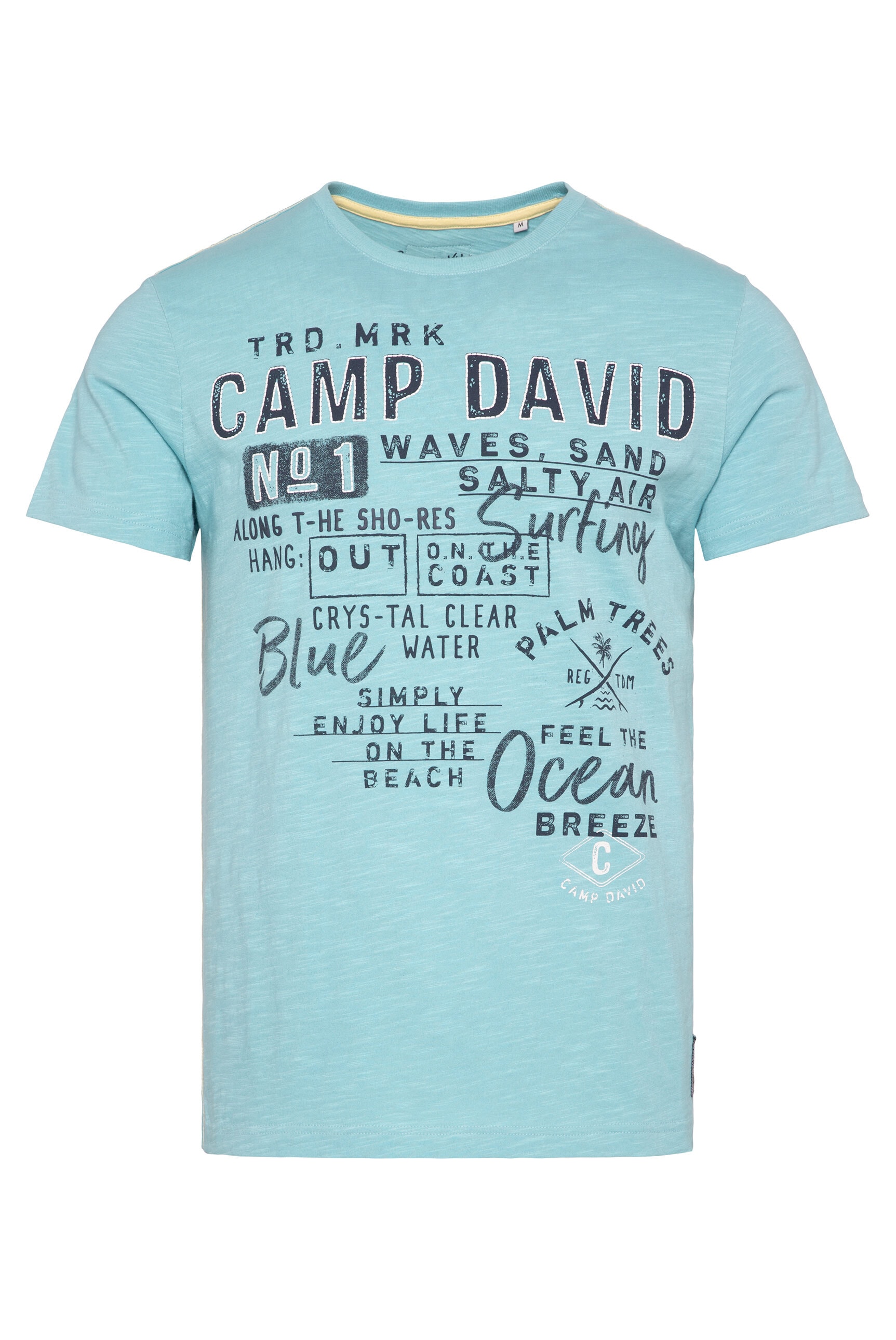 CAMP DAVID Rundhalsshirt, aus Baumwolle