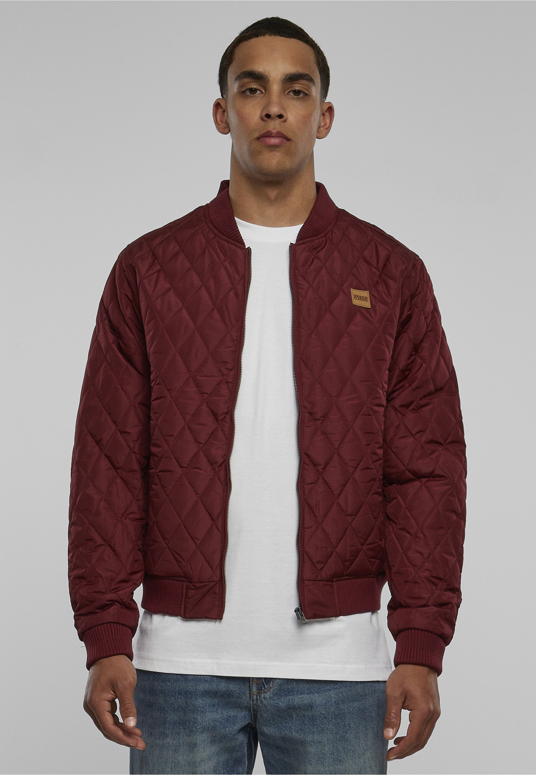 URBAN CLASSICS Langmantel »Urban Classics Herren Diamond Quilt Jacket«