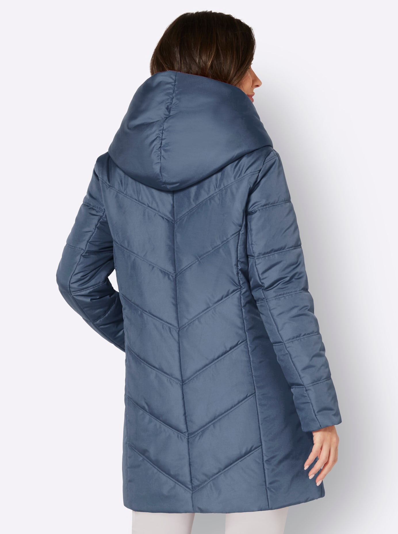 Classic Basics Langjacke, mit Kapuze