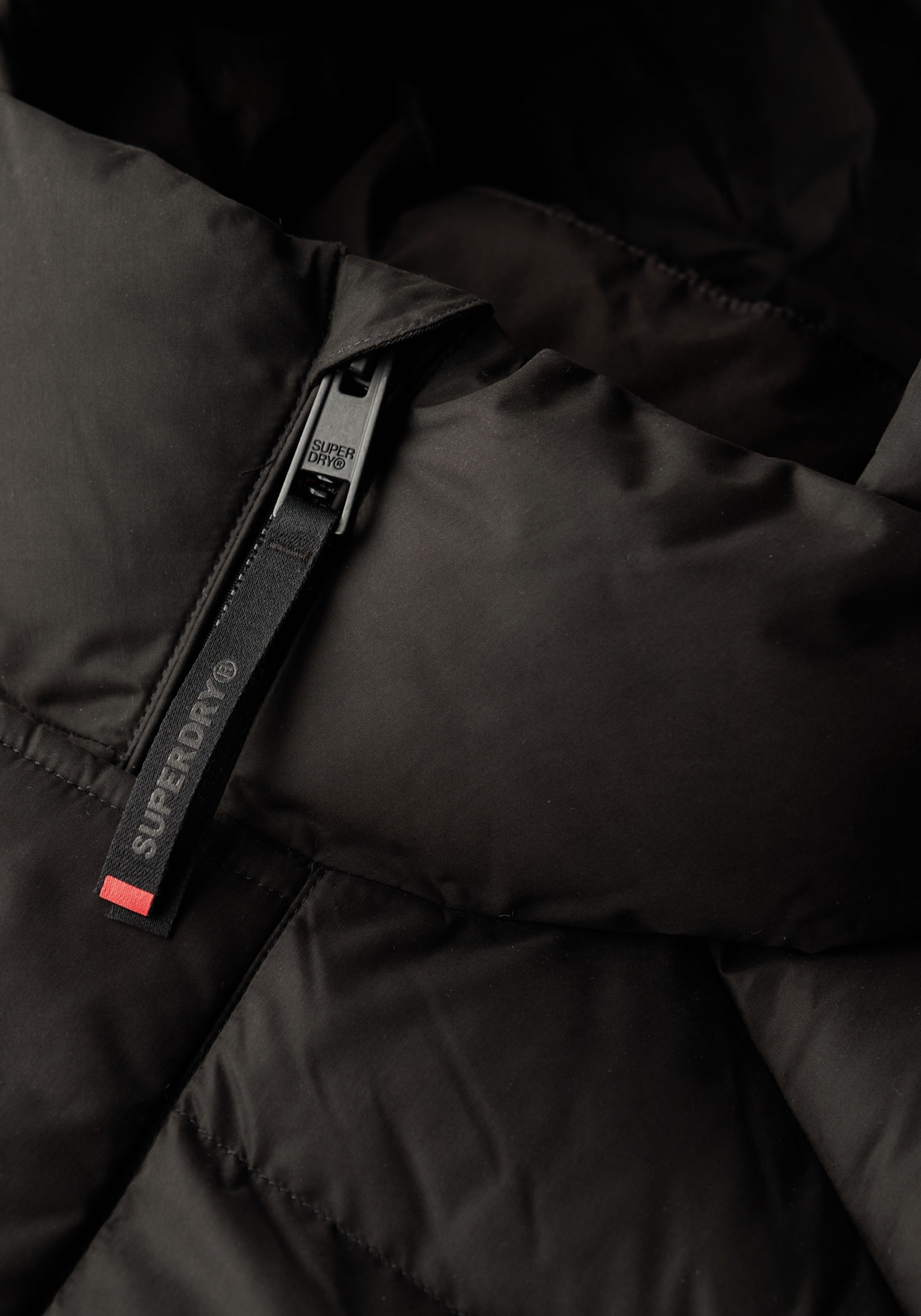 Superdry Steppjacke »HOODED MICROFIBRE SPORT PUFFER«, mit Kapuze