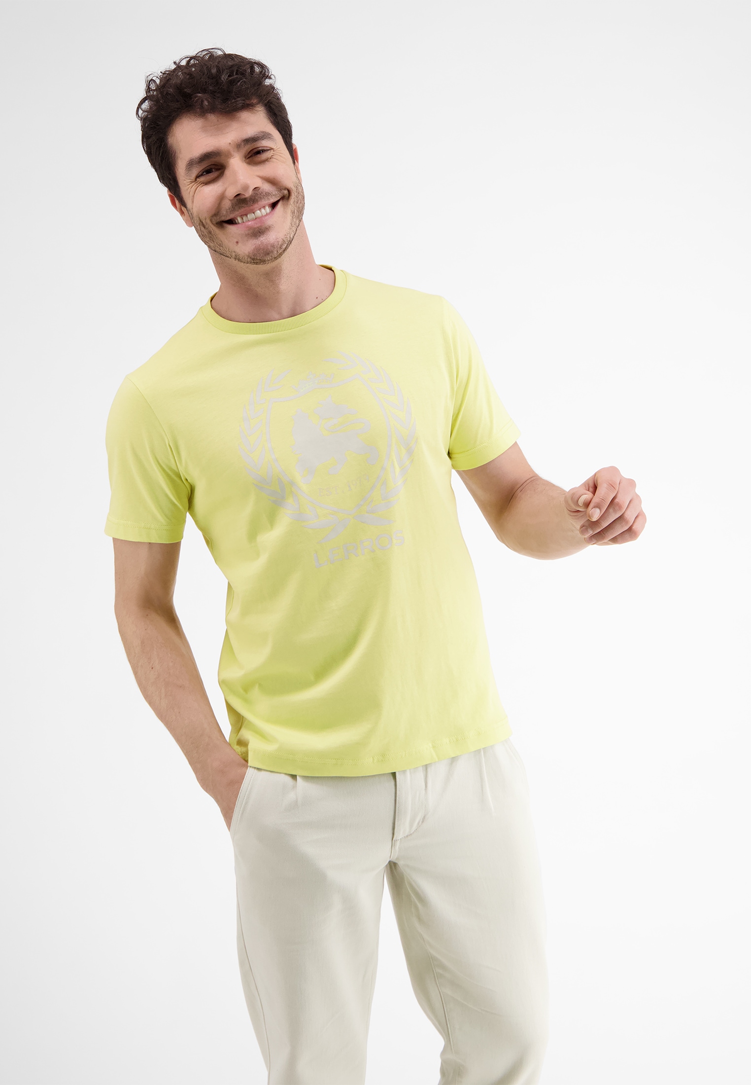 LERROS T-Shirt »LERROS ▷ BAUR T-Shirt, | Logoprint« für