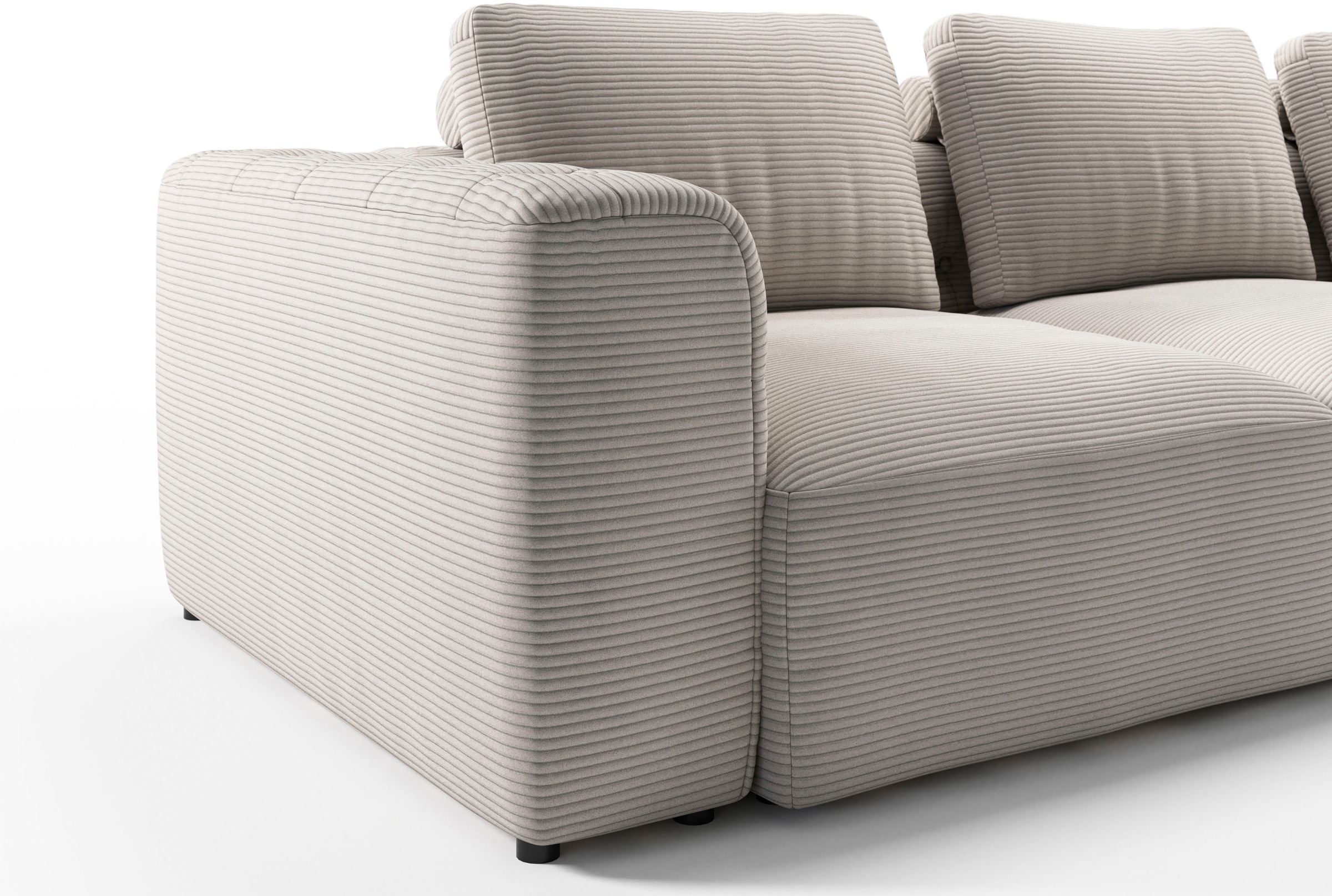 RAUM.ID 2,5-Sitzer »Cushid«, Modulsofa, bestehend aus 2 Teilen, Breite 268 cm