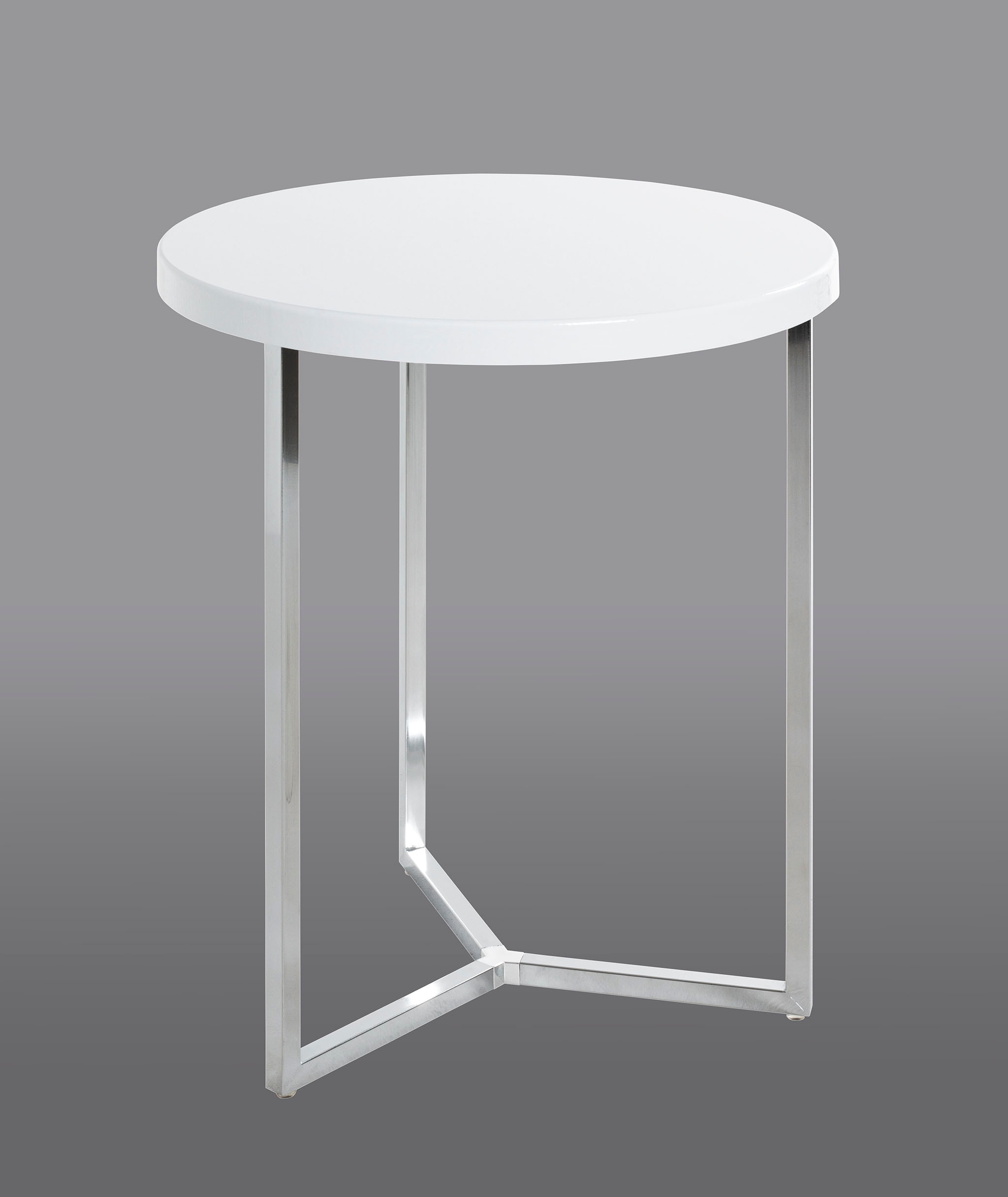 HAKU Beistelltisch "Sofatisch, Wohnzimmertisch" 1 Stk. tlg. rund - aus Metall Silber - Ø/H 45/54 cm