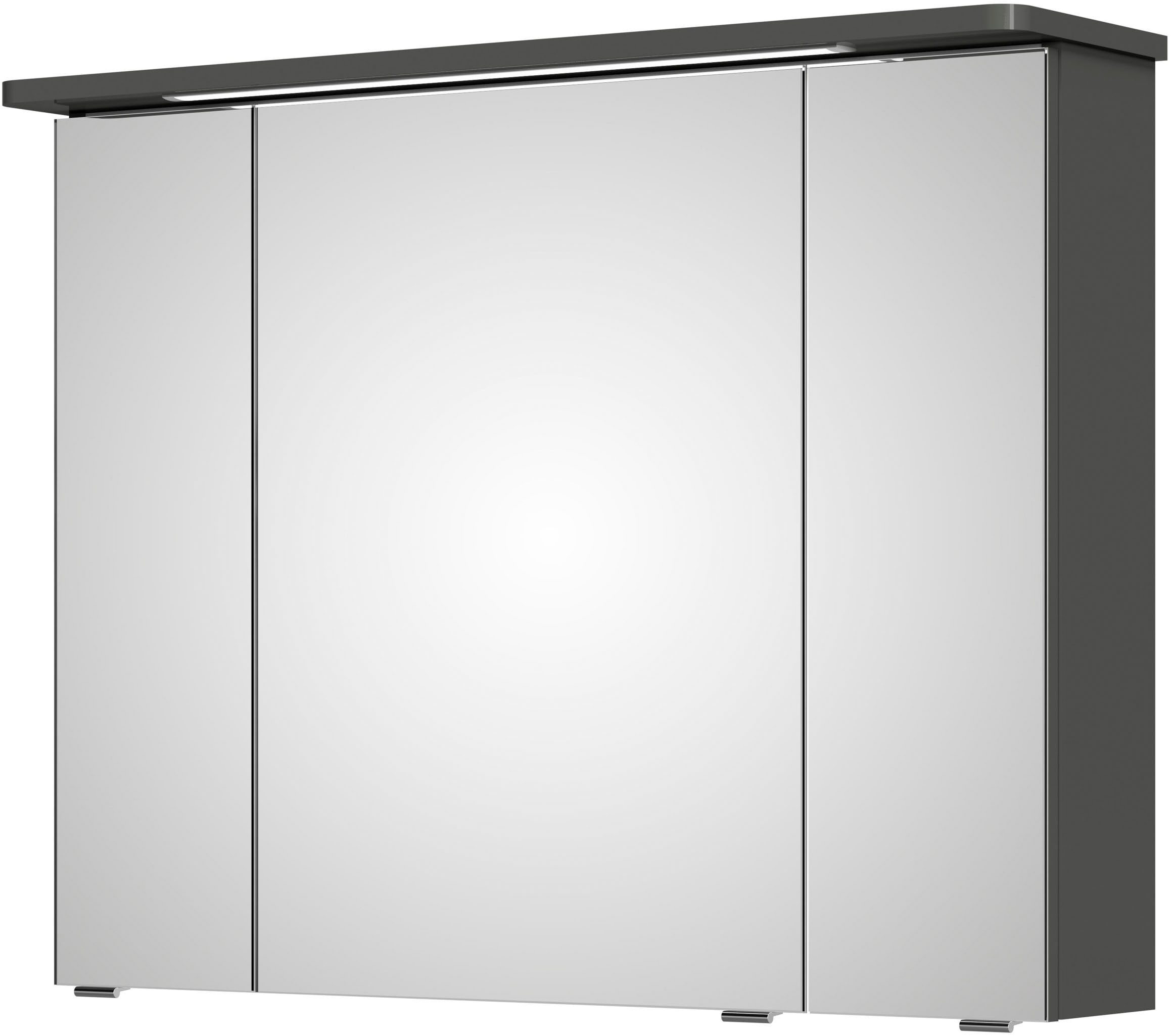 Saphir Spiegelschrank "Serie 4005 Badezimmer-Spiegelschrank inkl. LED-Kranzbeleuchtung", Badschrank 90 cm breit, 3 Türen