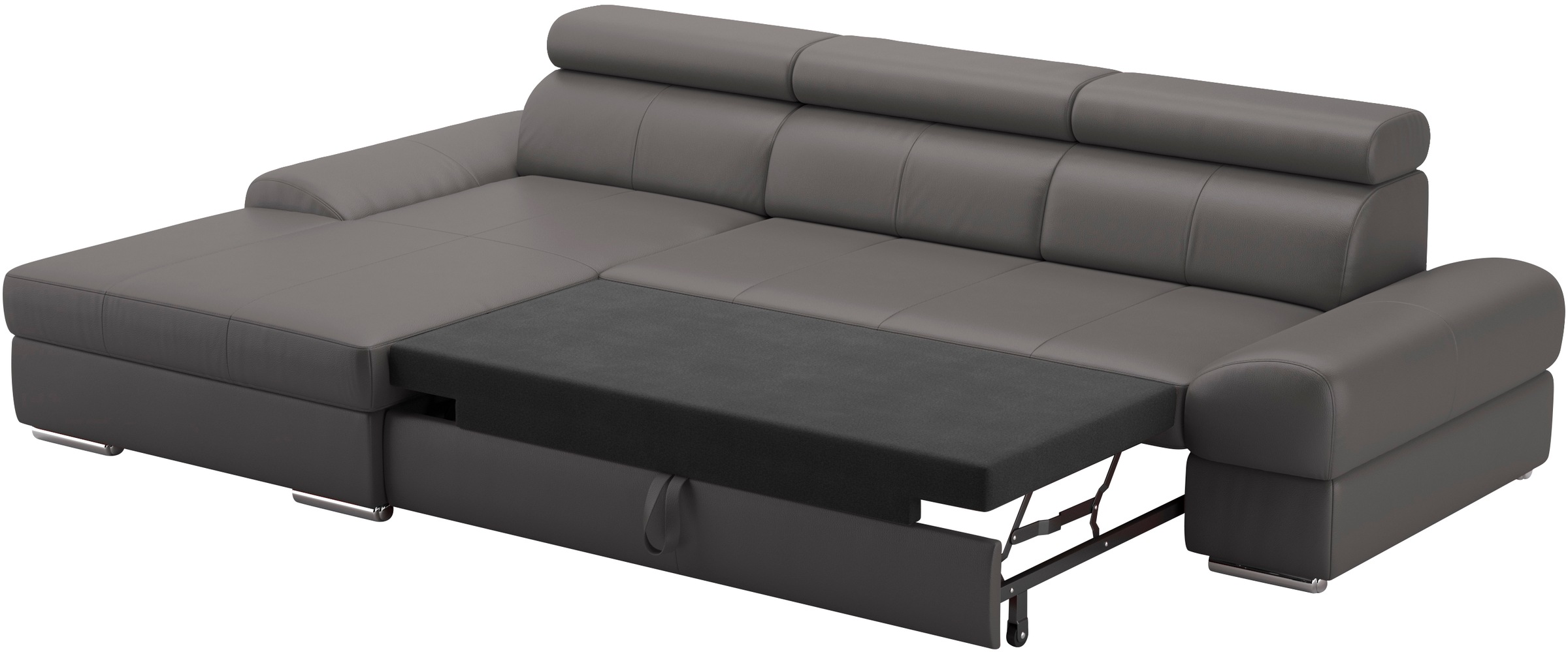 sit&more Ecksofa Broadway, mit verstellbaren Kopfteilen, wahlweise mit Bettfunktion