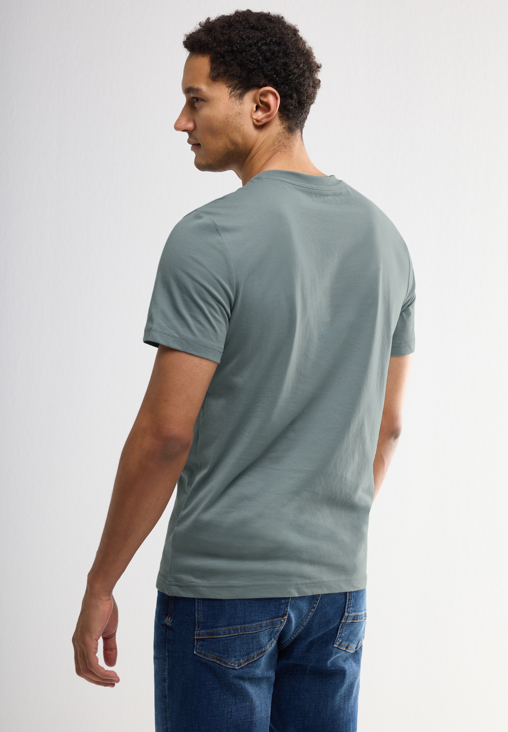 STREET ONE MEN T-Shirt mit Rundhalsausschnitt