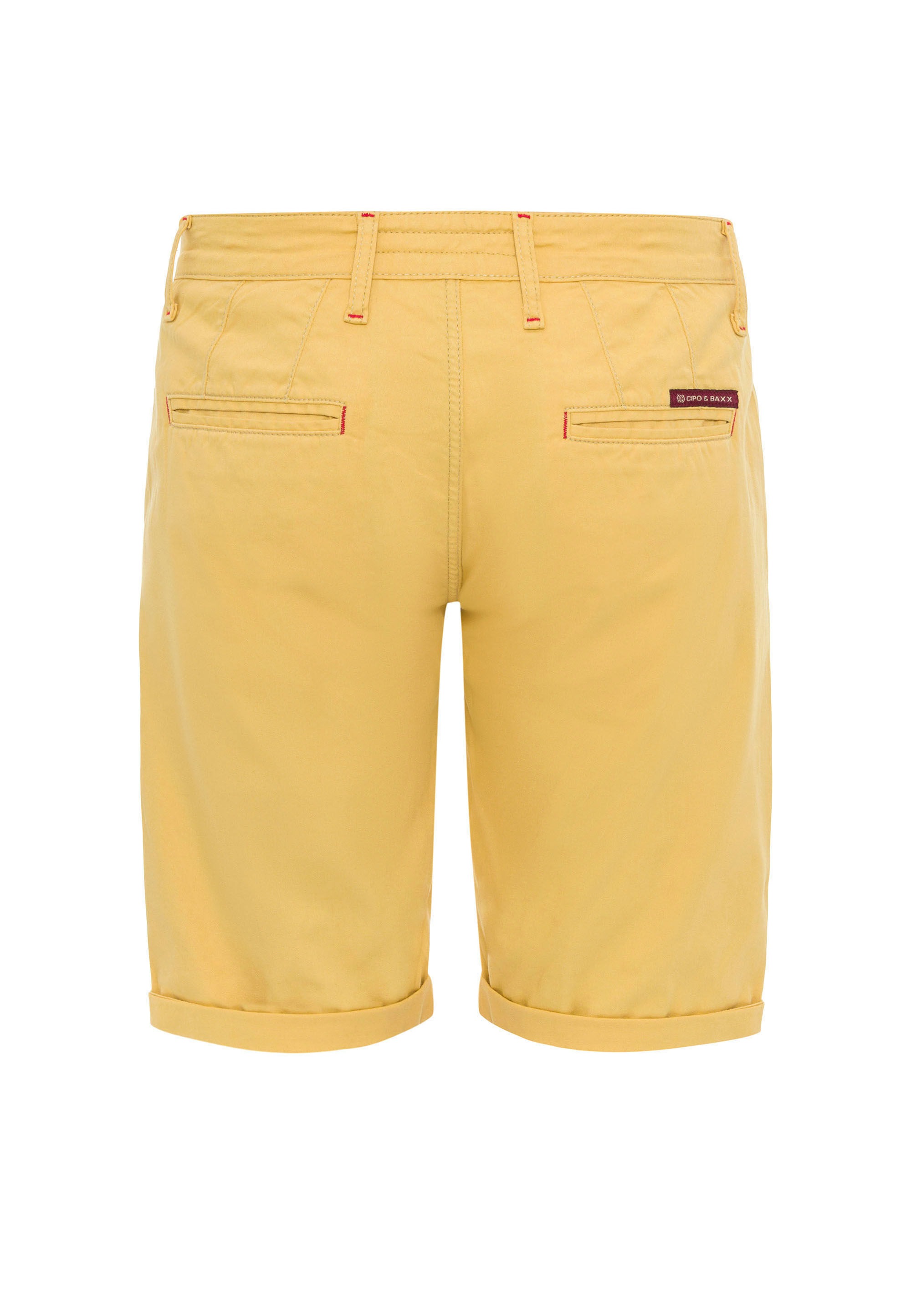 Thumbnail - Cipo & Baxx Stoffhose "Shorts" im unifarbenen Look