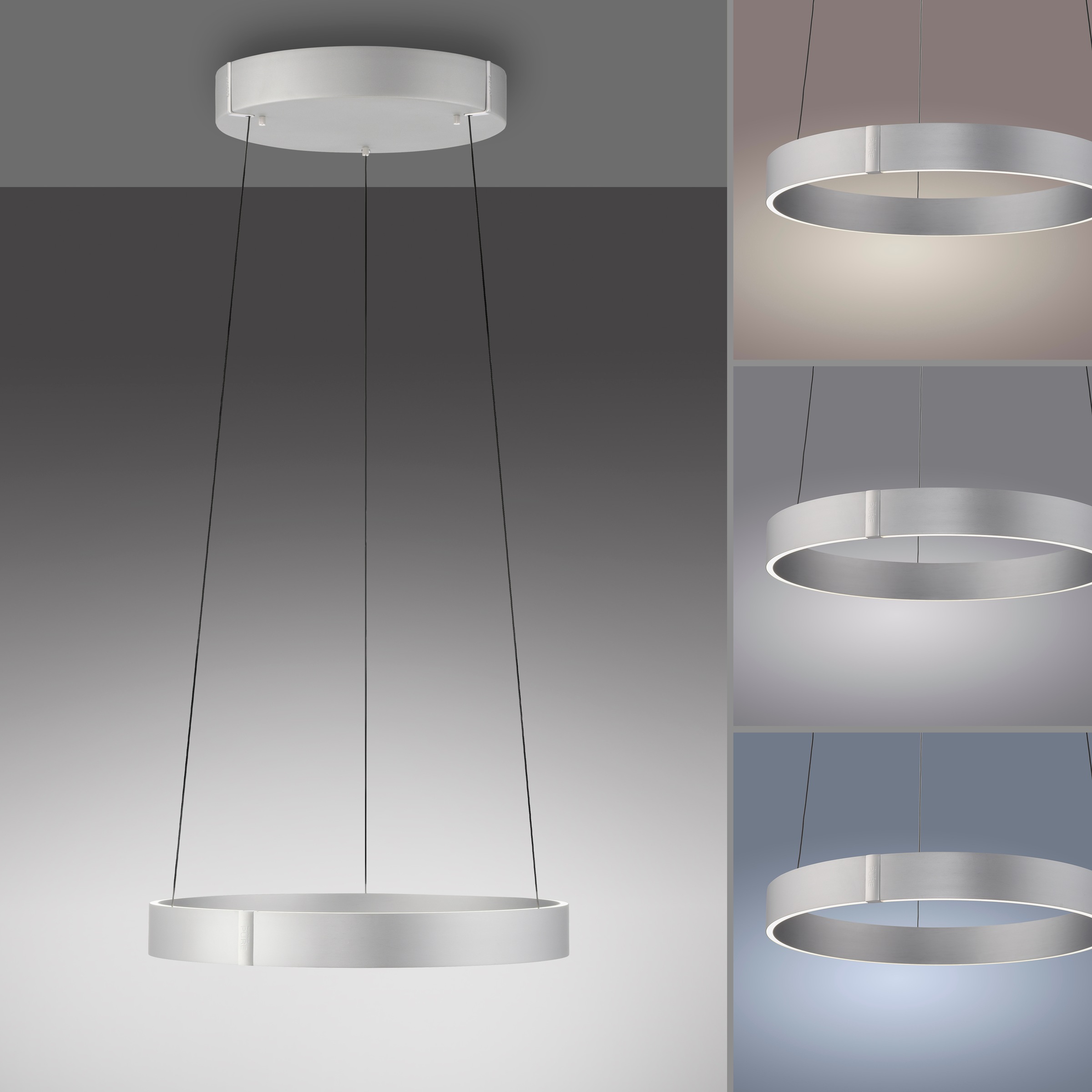 Neuhaus PURE LED Pendelleuchte »PURE E-Clipse« LED-Board 1 Stk. warmweiß - kaltweiß e-LIFT®-Funktion, CCT, dimmbar über Fernbedíenung