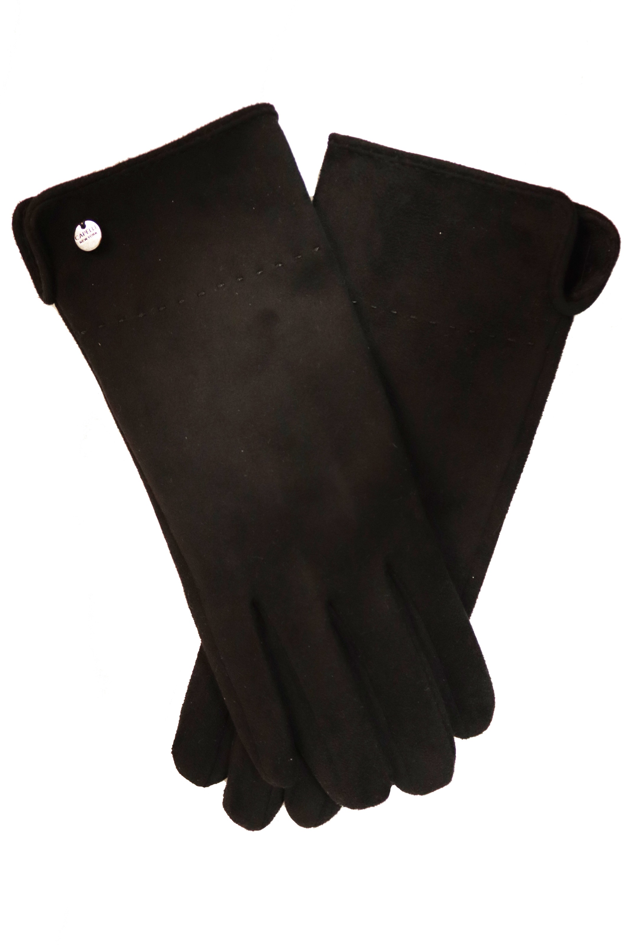 Capelli New York Strickhandschuhe, mit Ziernaht, Metall-Logo, Feinripp-Stri günstig online kaufen