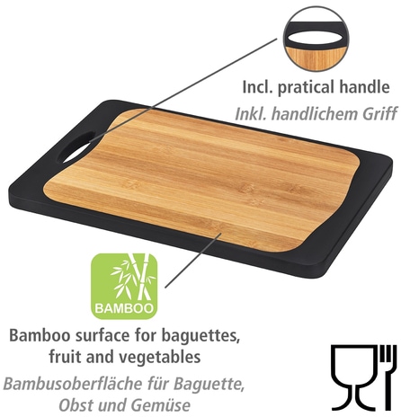 WENKO Schneidebrett »Kombi«, (1 St.), mit Saftrille