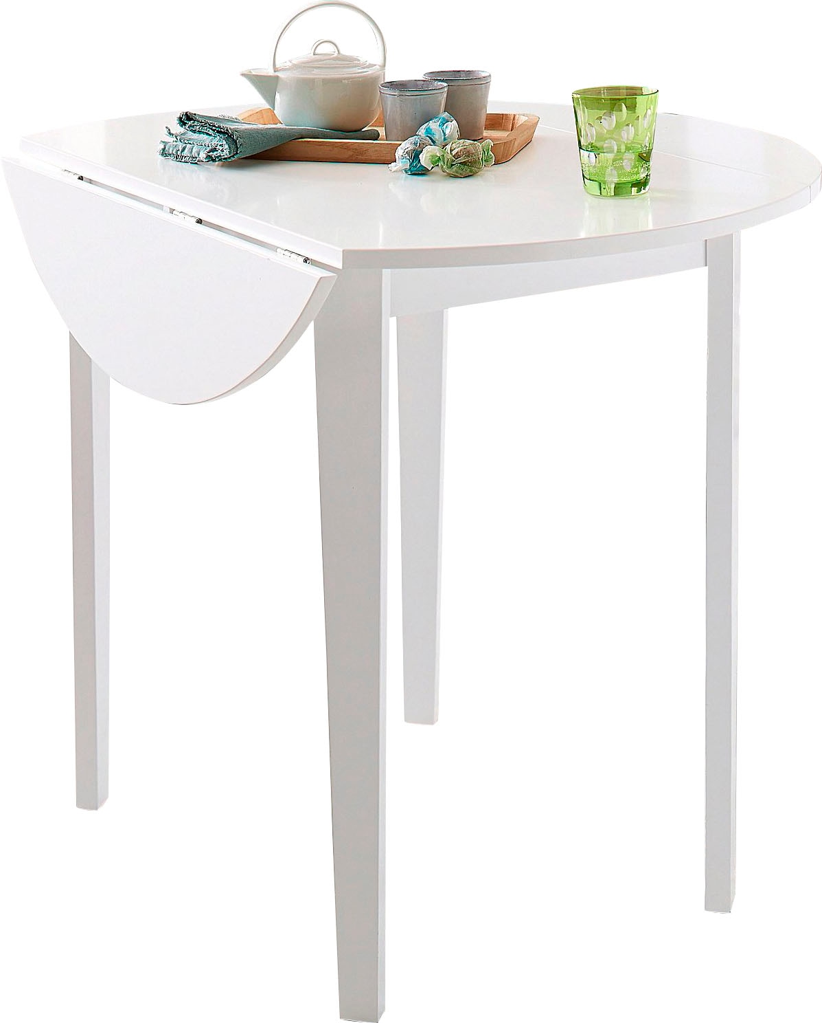 OTTO home Esstisch mit abklappbaren Seitenteilen, in zwei Farbvarianten, Hö günstig online kaufen