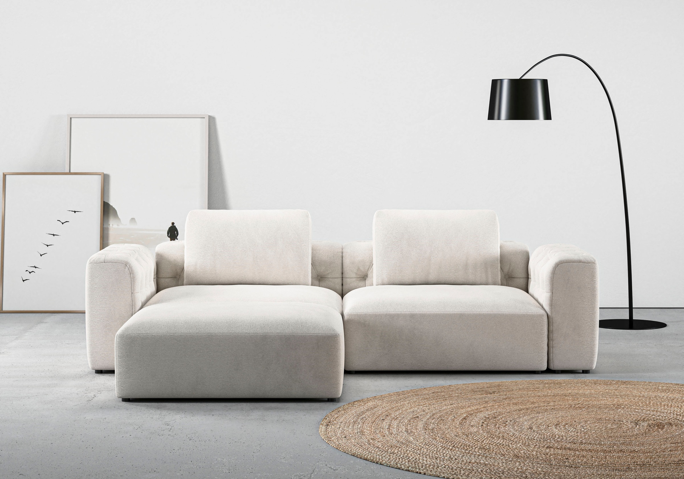 Home affaire Ecksofa "Cushid L-Form" Modulset, bestehend aus 3 Teilen günstig online kaufen
