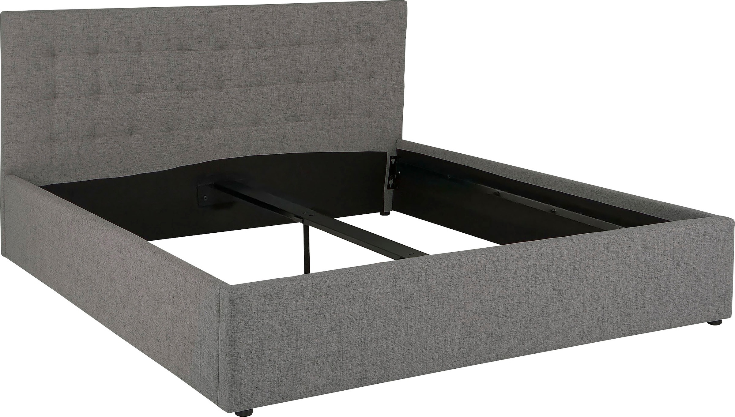 Thumbnail - Home affaire Polsterbett "Hamar, Knopfsteppung im Kopfteil, bis 250 KG belastbar" 3 Breiten: 100cm/ 140cm/ 180cm, in ver...