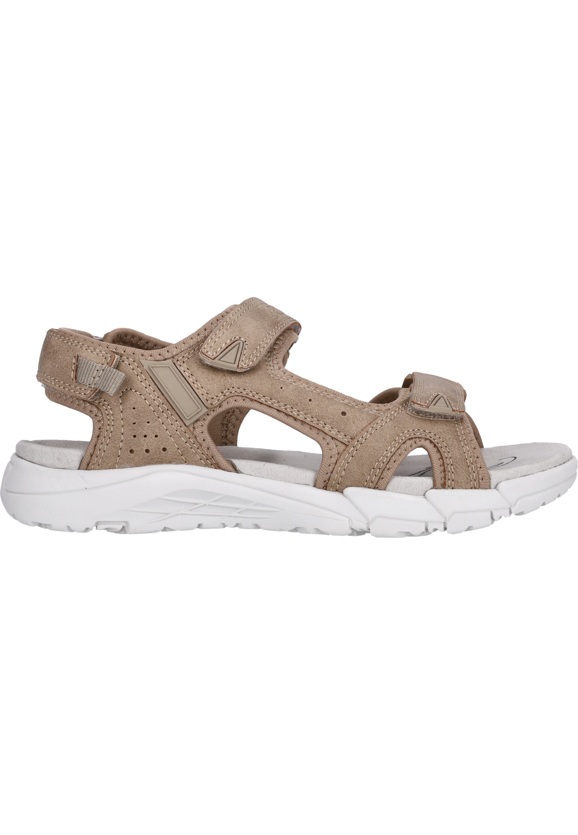 Sandale CRUZ "Auguete", Damen, Gr. 36, braun, Leder, Schuhe Sandale, mit praktischen Klettverschlüssen 3