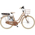 FISCHER Fahrrad E-Bike »CITA RETRO 2.2 522«, 7 Gang, (mit Akku-Ladegerät-mit Beleuchtungsset-mit Fahrradschloss-mit Werkzeug)