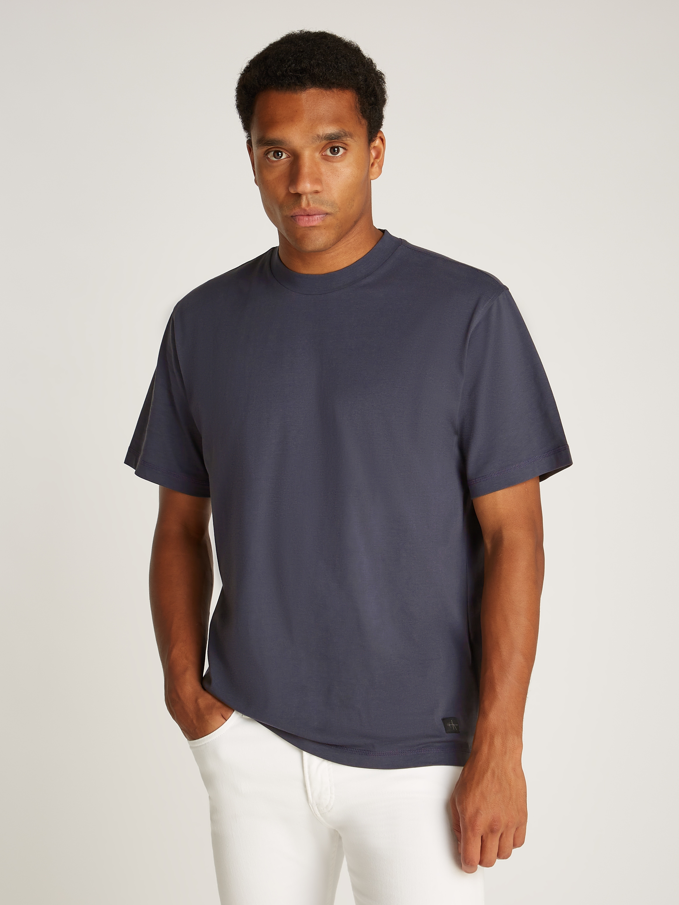 Calvin Klein Jeans T-Shirt "WOVEN LABEL RELAXED TEE", mit Logopatch günstig online kaufen