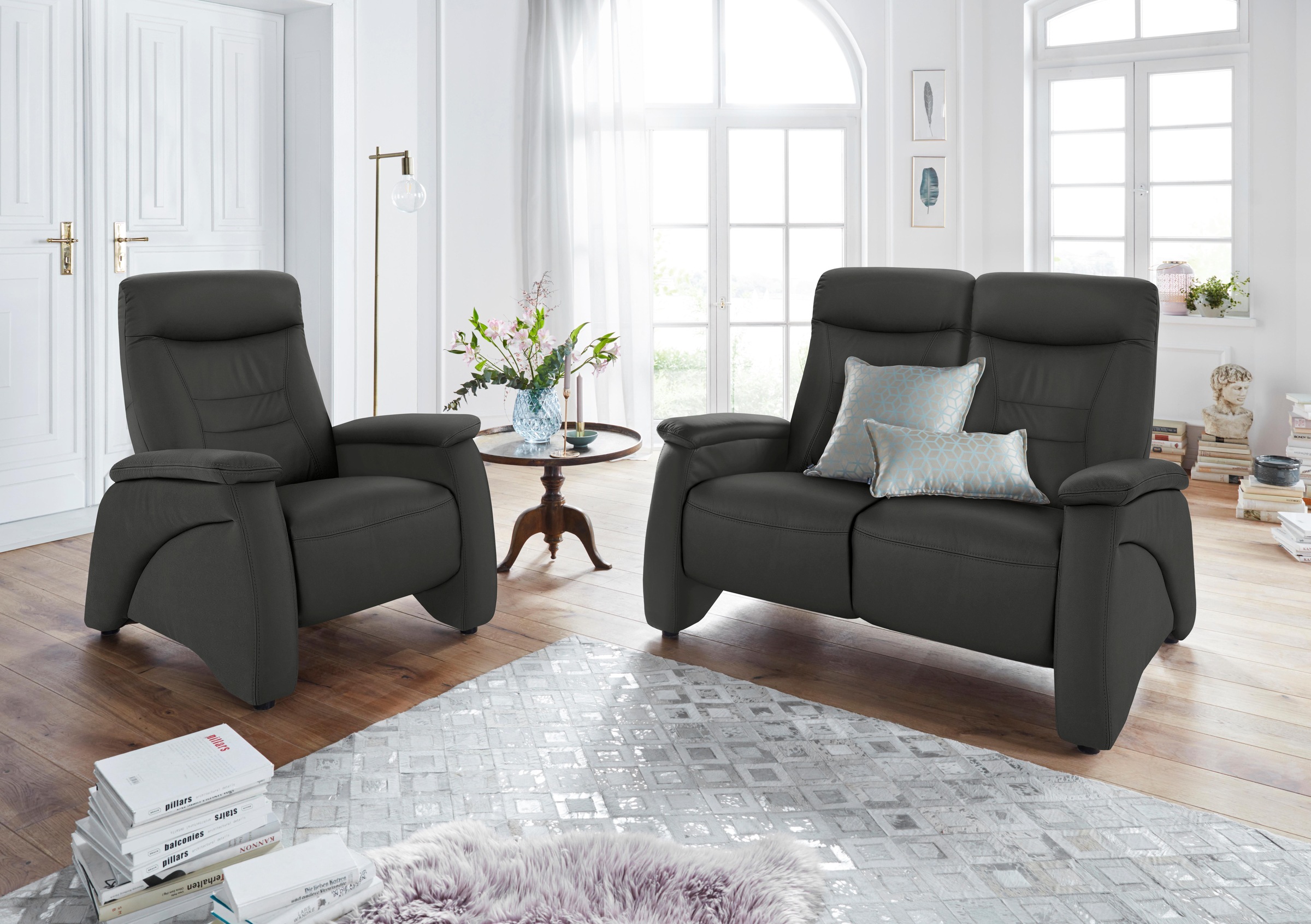 exxpo - sofa fashion 2-Sitzer »Ascoli, Kinosofa mit hohem Sitzkomfort, bequeme Armlehnen«, hoher Rücken, inkl. Relaxfunktion