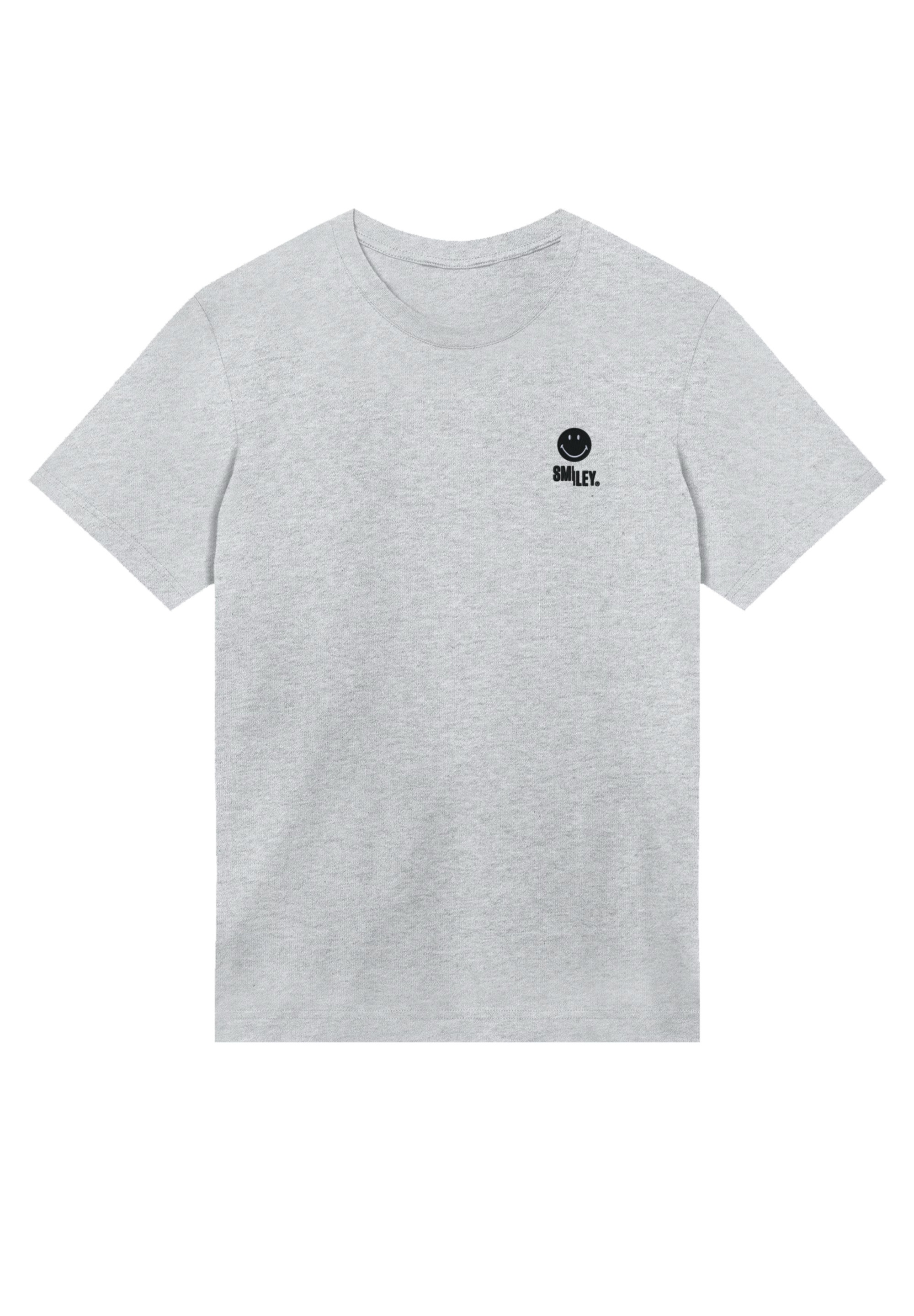 F4NT4STIC T-Shirt "Smiley Icon Split Wordmark dark Bestickt", Premium Quali günstig online kaufen