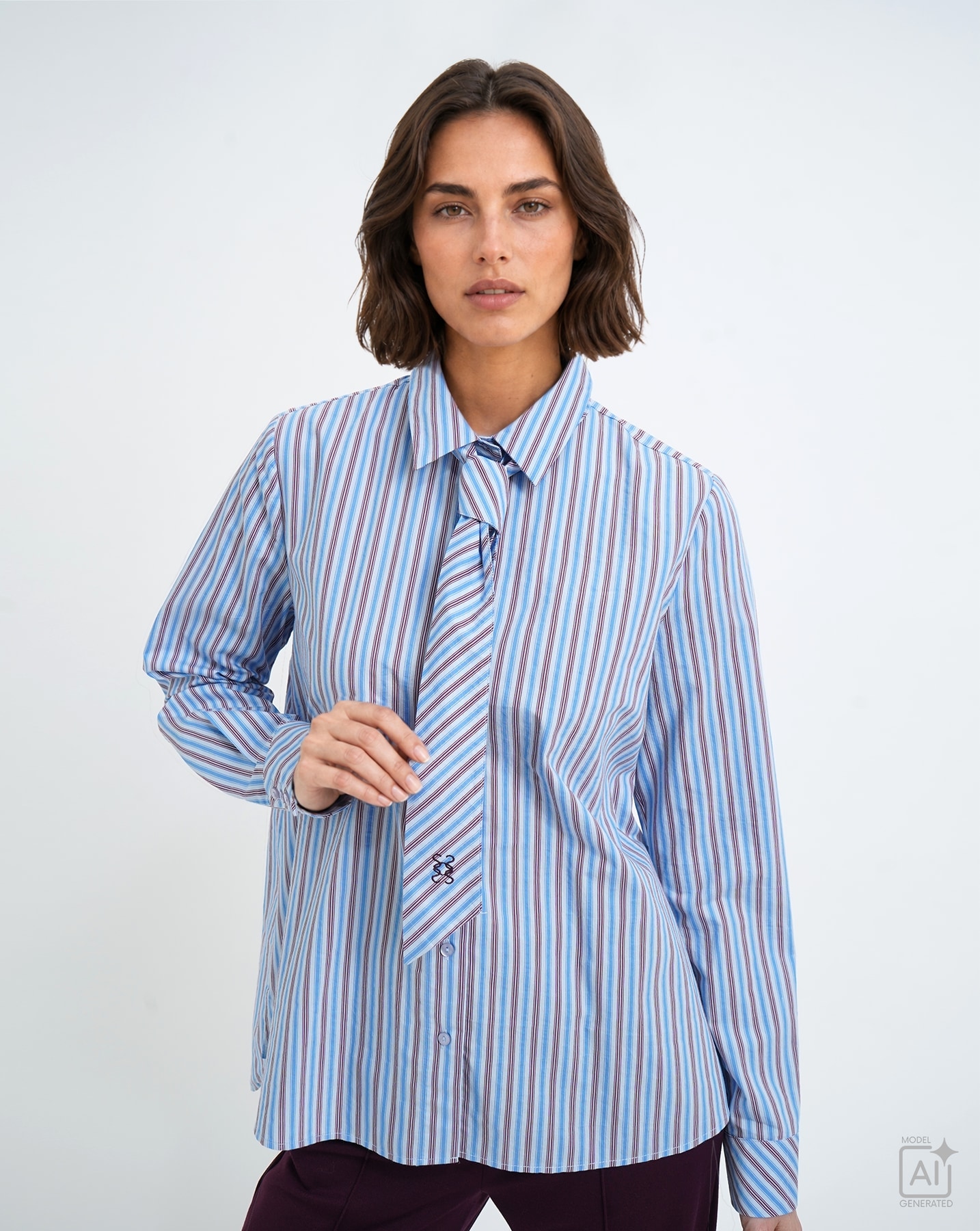 Smith & Soul Hemdbluse mit passender Krawatte