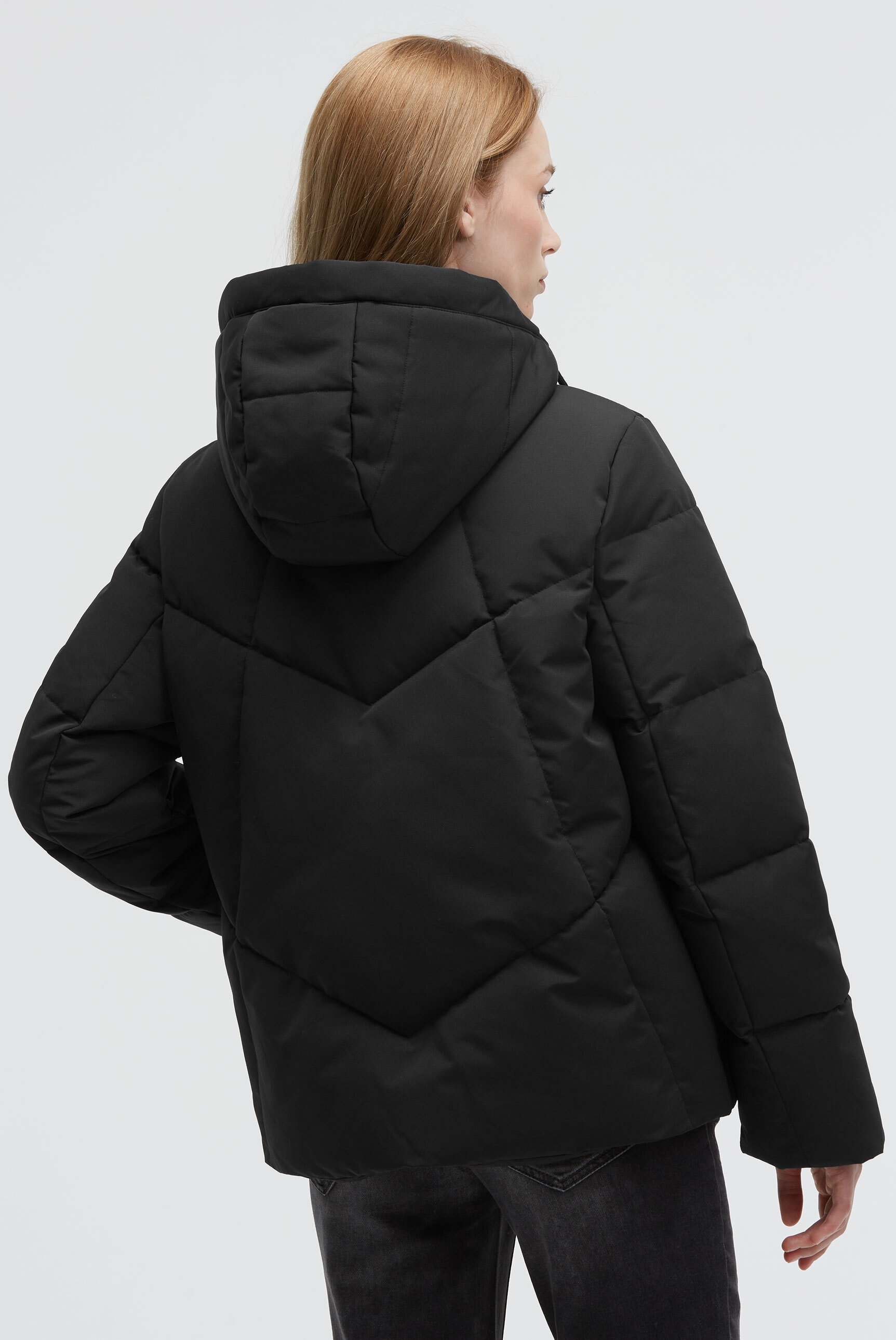 SOCCX Winterjacke mit Kapuze mit Windfangleiste