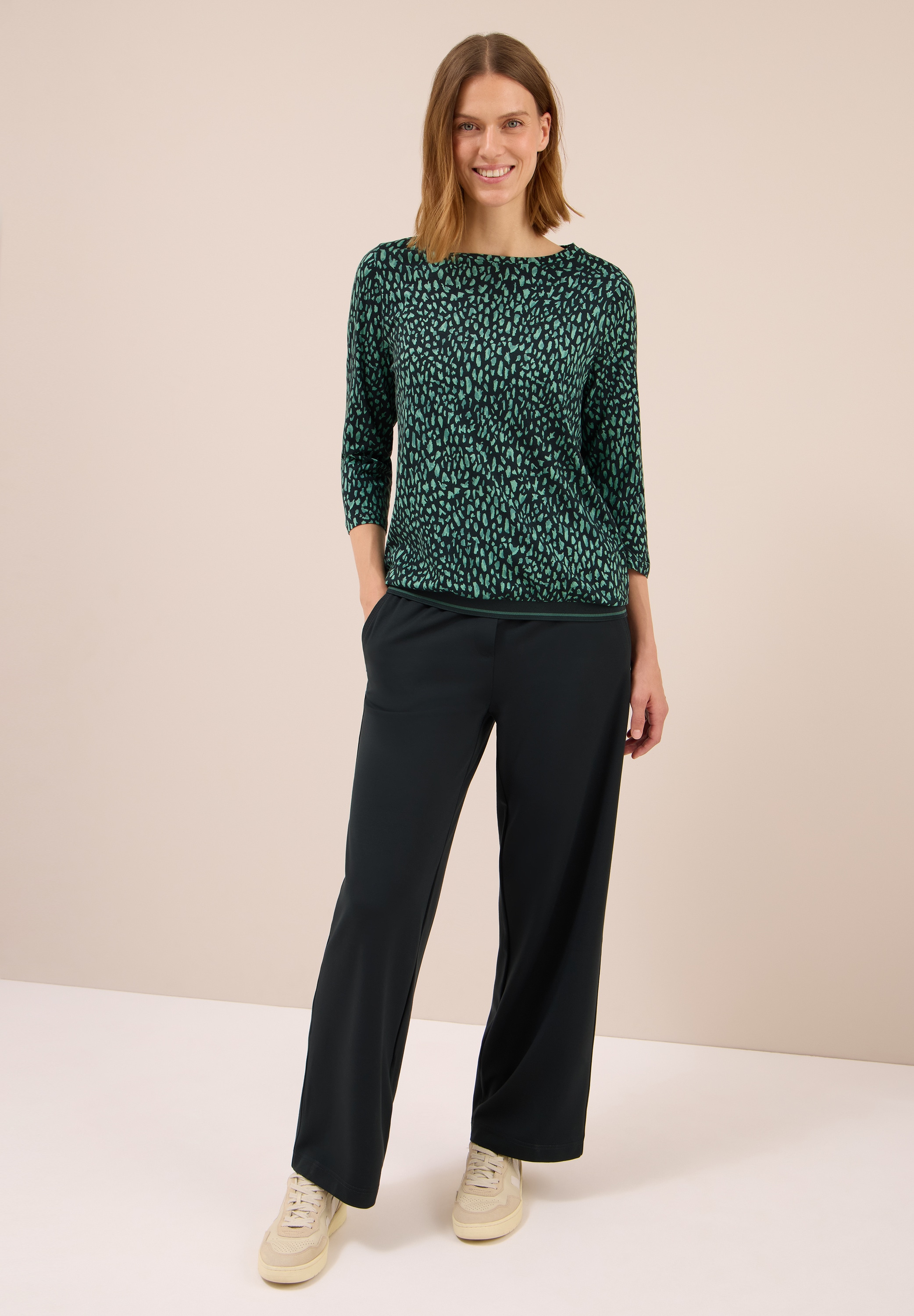 Cecil Langarmshirt, aus Baumwolle mit Stretchante