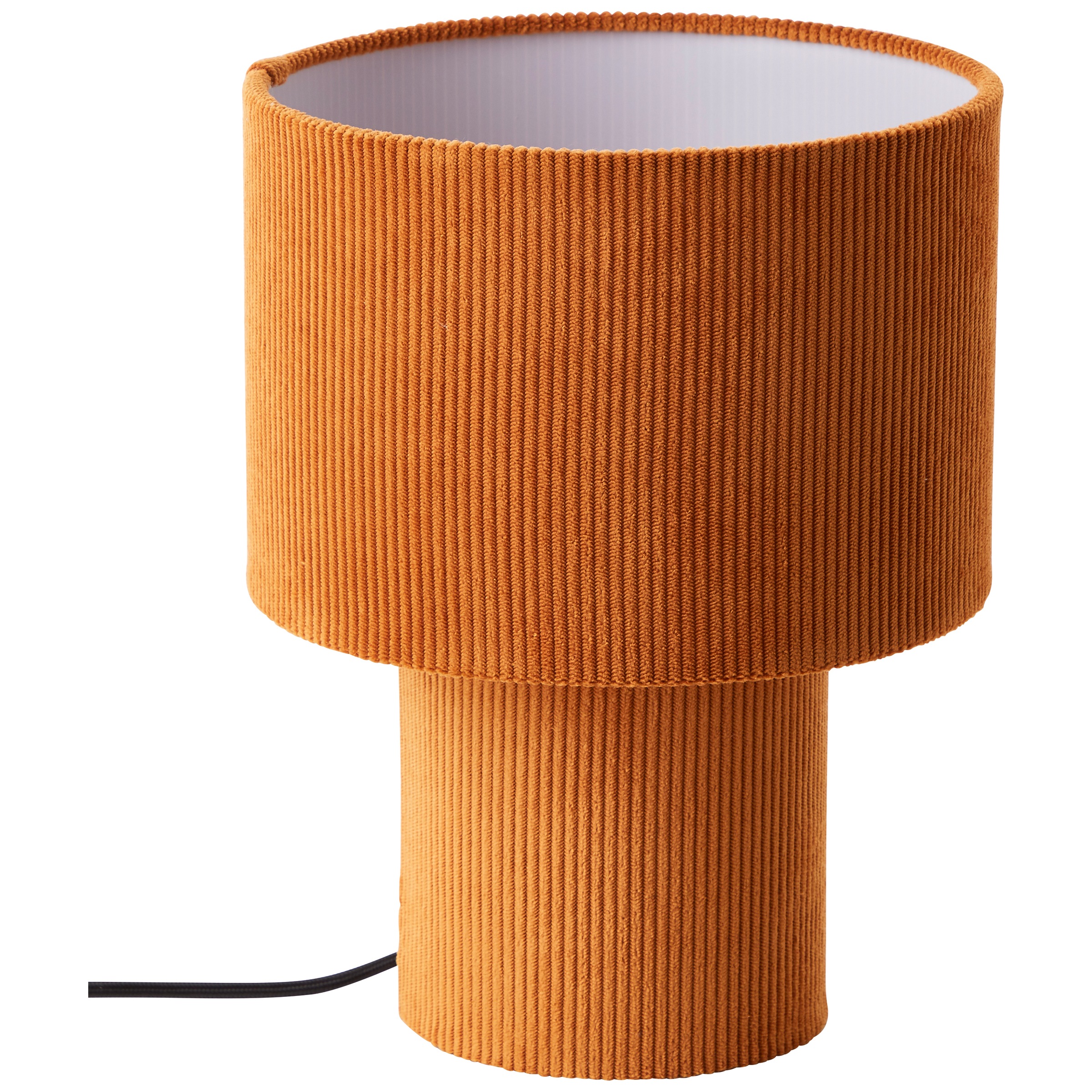 Brilliant Tischleuchte »Tony«, 1 flammig, Leuchtmittel E27 | ohne Leuchtmittel, mit Cord-Lampenschirm, 30 x 23 cm, E27, Textil