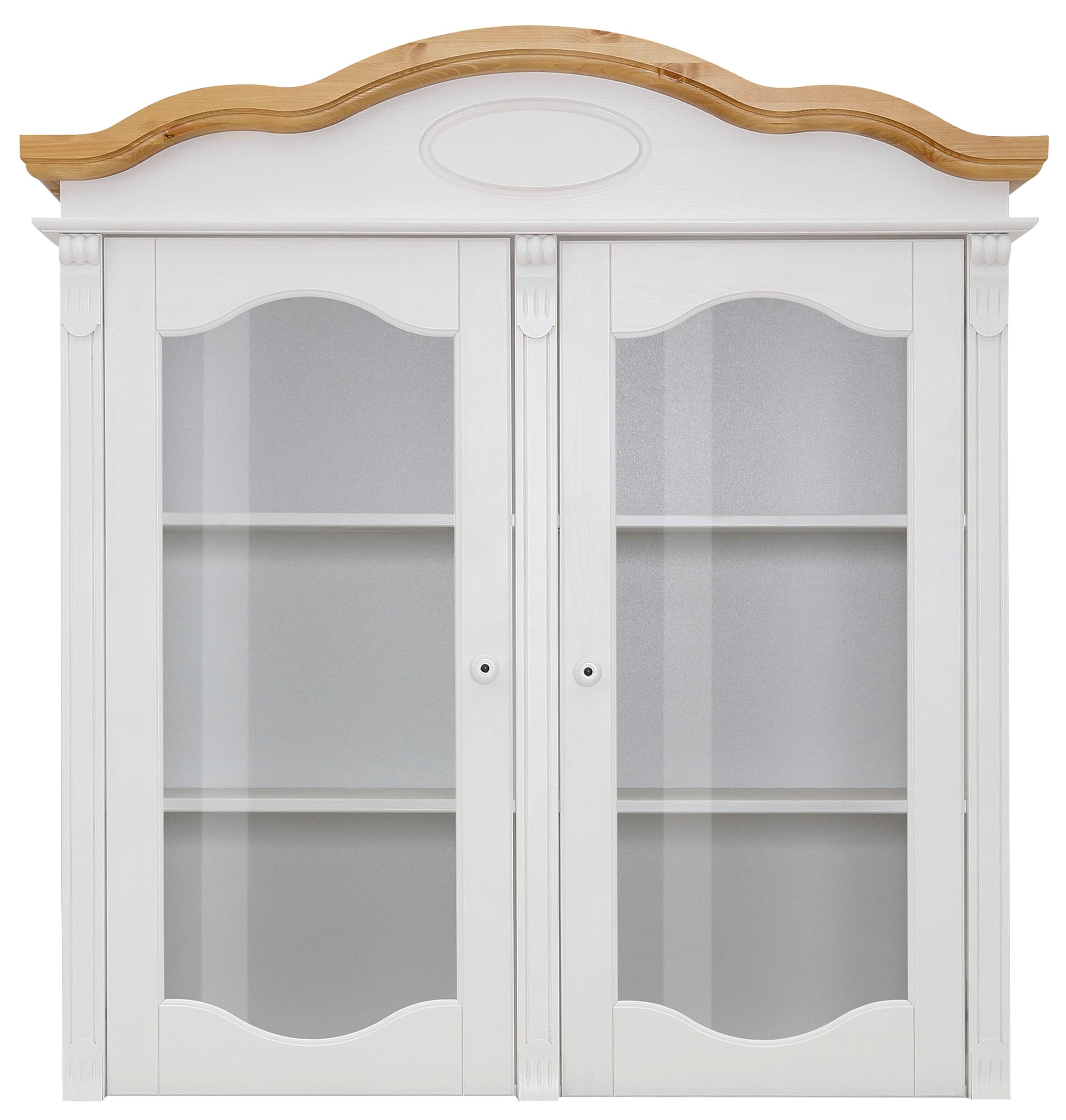 Home affaire Aufsatzschrank »Tessin«, Vitrinen-Aufsatz, Breite 115 cm, aus massiver Kiefer, FSC®